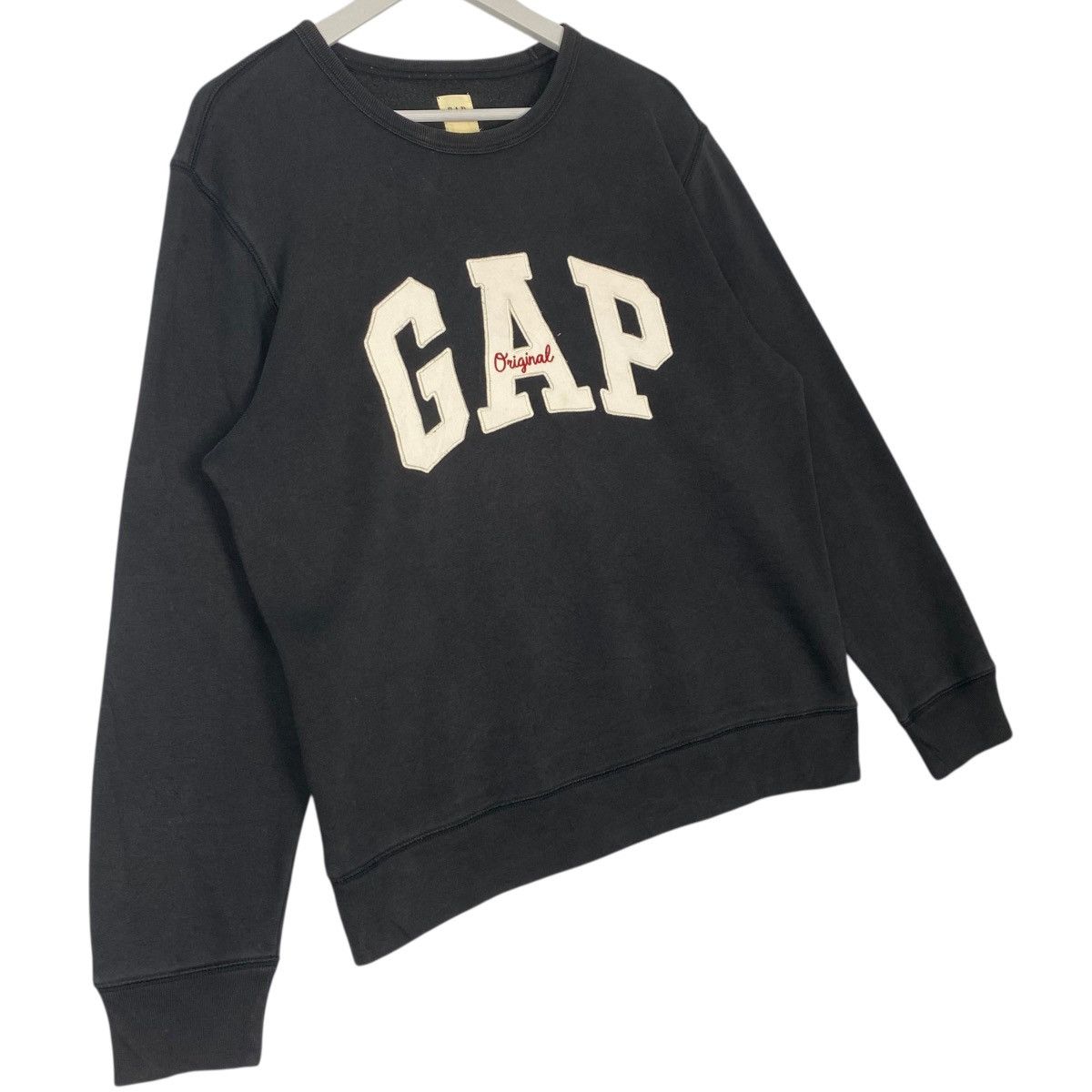 Vintage Vintage Gap Big Logo Printed Black Pullover Jumper Size M Size US M / EU 48-50 / 2 - 3 Thumbnail