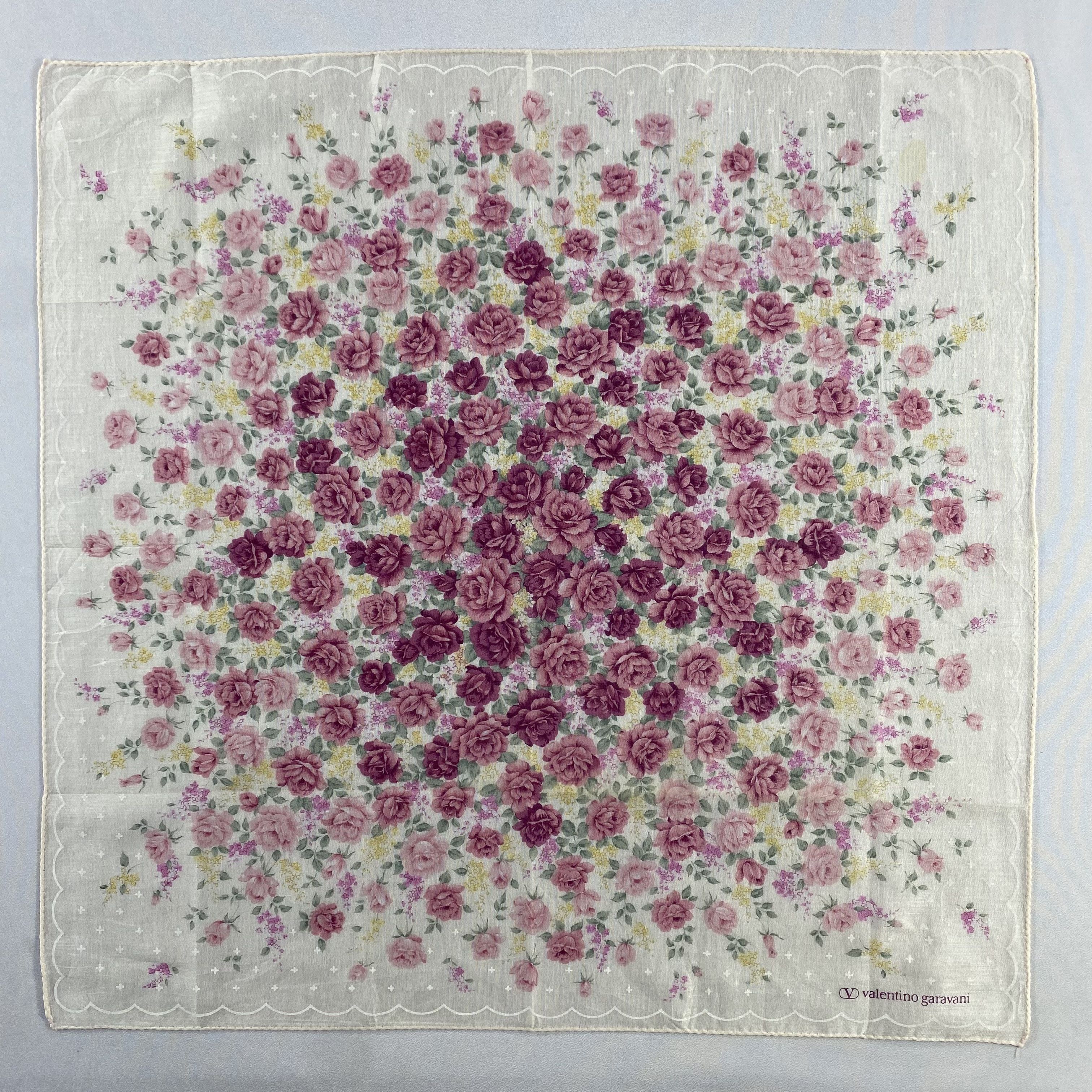 Valentino × Vintage Valentino Garavani Bandana/ Handkerchief / Neckerchief-P1355 Size ONE SIZE - 1 Thumbnail