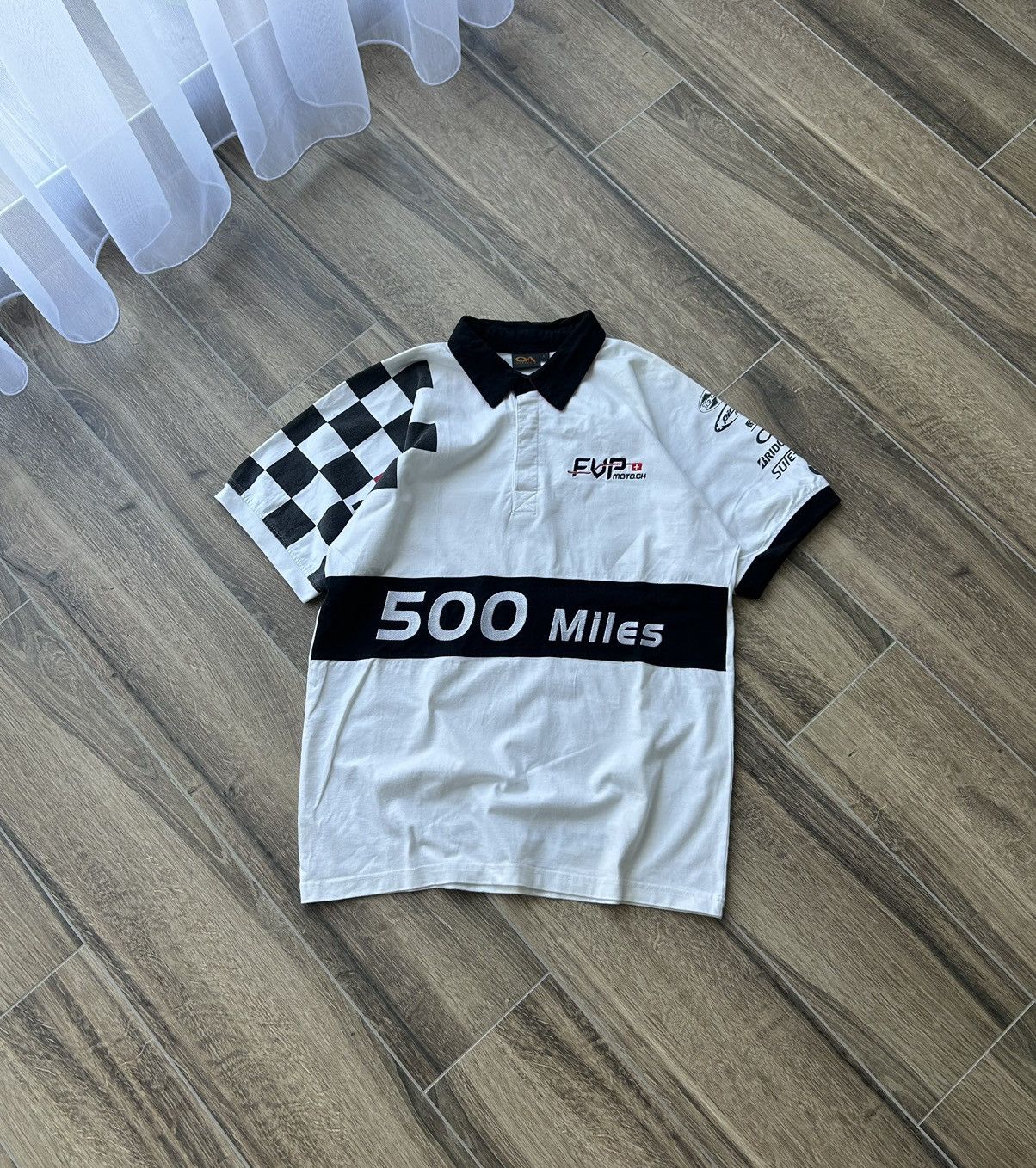 Vintage Vintage Fvp-Moto Champion ship 500 Miles polos racing Size US L / EU 52-54 / 3 - 1 Thumbnail