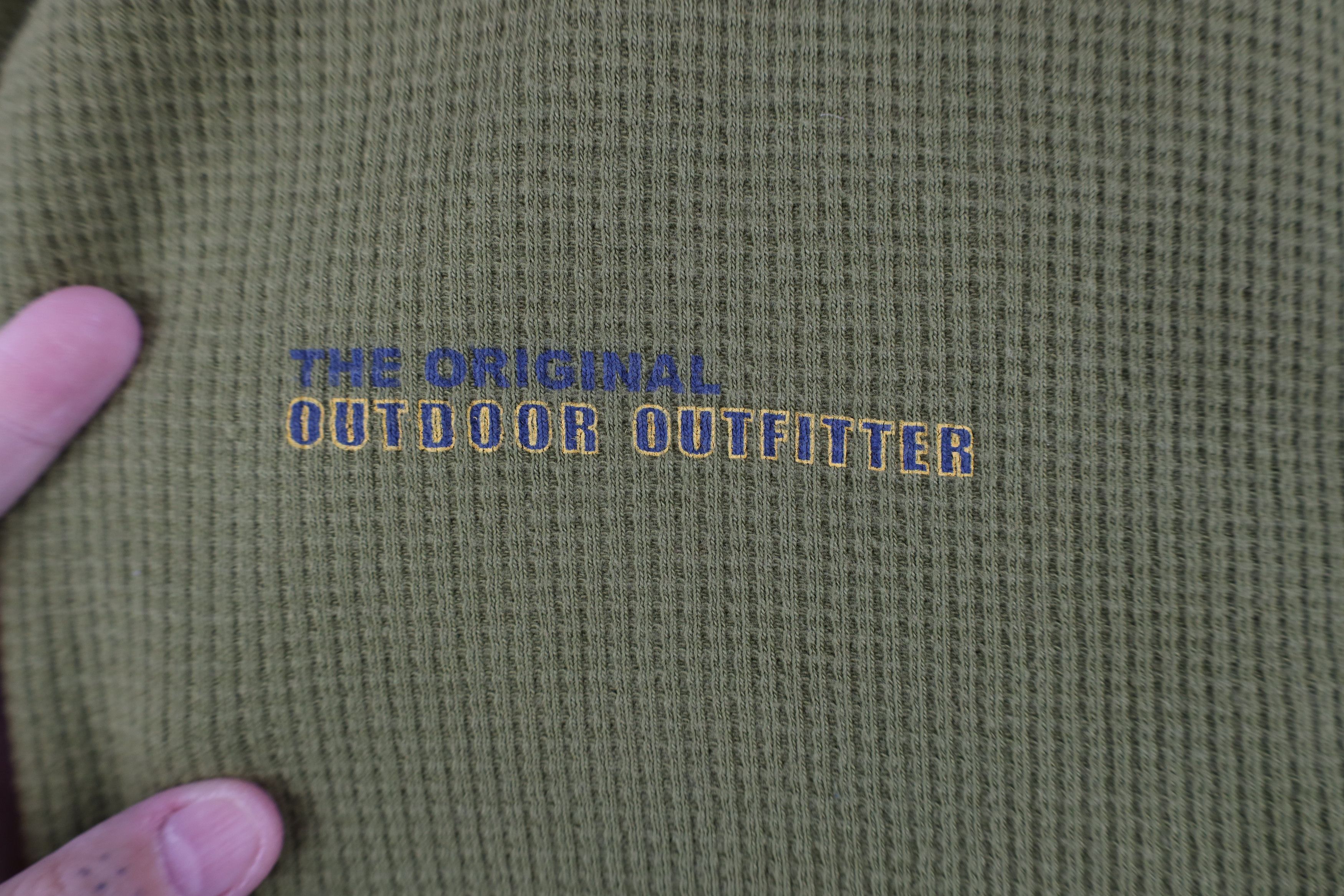 Eddie Bauer Vintage Eddie Bauer Thermal Waffle Knit T-Shirt Green Size US L / EU 52-54 / 3 - 4 Thumbnail