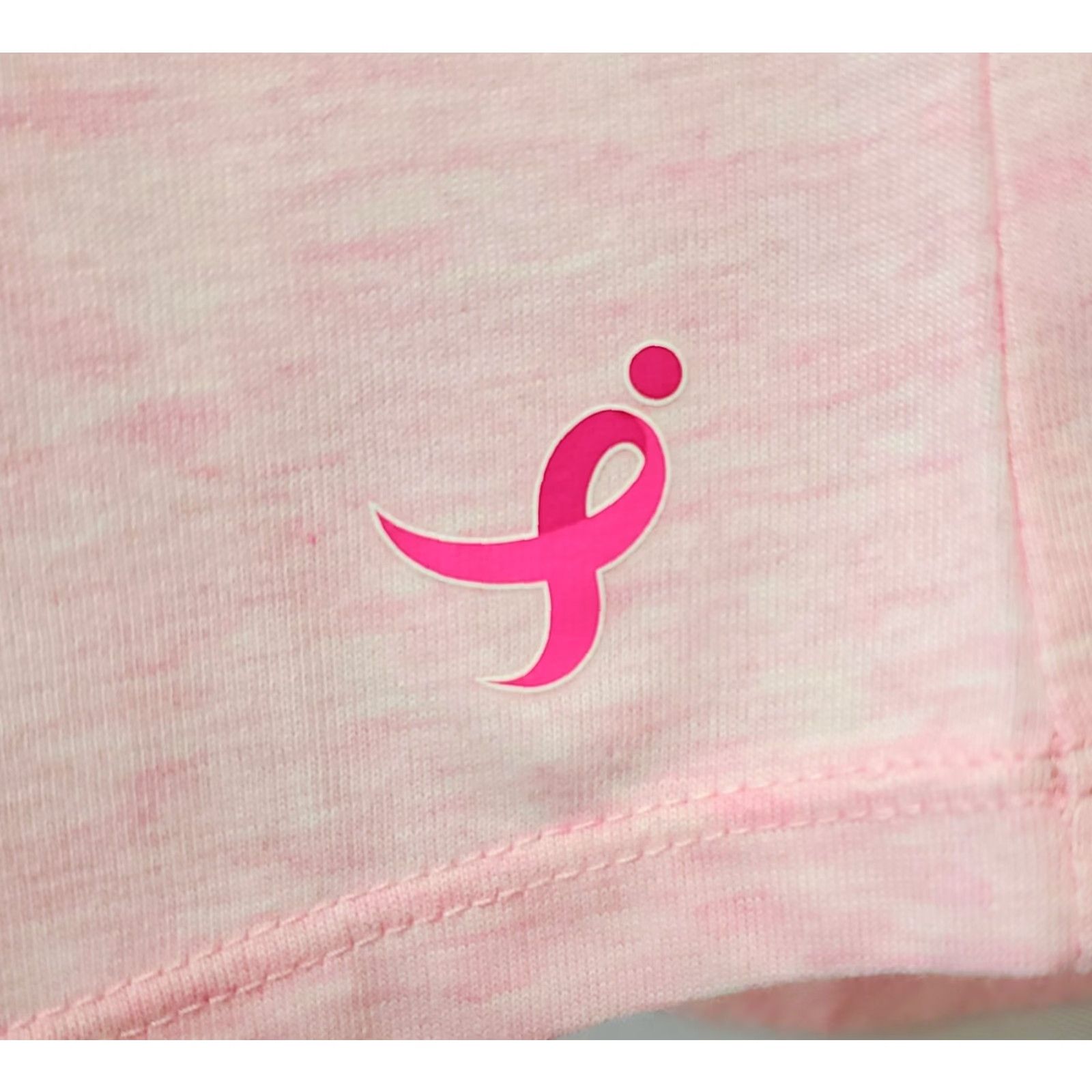 New Balance Womens New Balance Heathertech Graphic Breast Cancer Shirt PK Pink Cotton Blend Short Sleeve T-Shirt Womens S NB Dry Activewear Size S / US 4 / IT 40 - 2 Thumbnail
