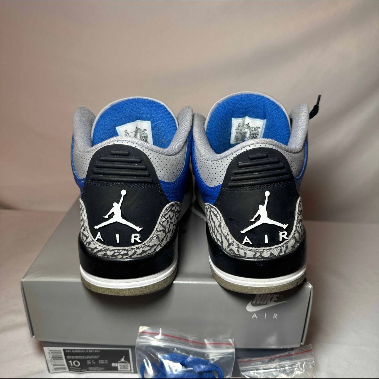 Jordan Brand × Nike Size 10 - Nike Air Jordan 3 Retro Varsity Royal Men's Shoes Size US 10 / EU 43 - 5 Thumbnail