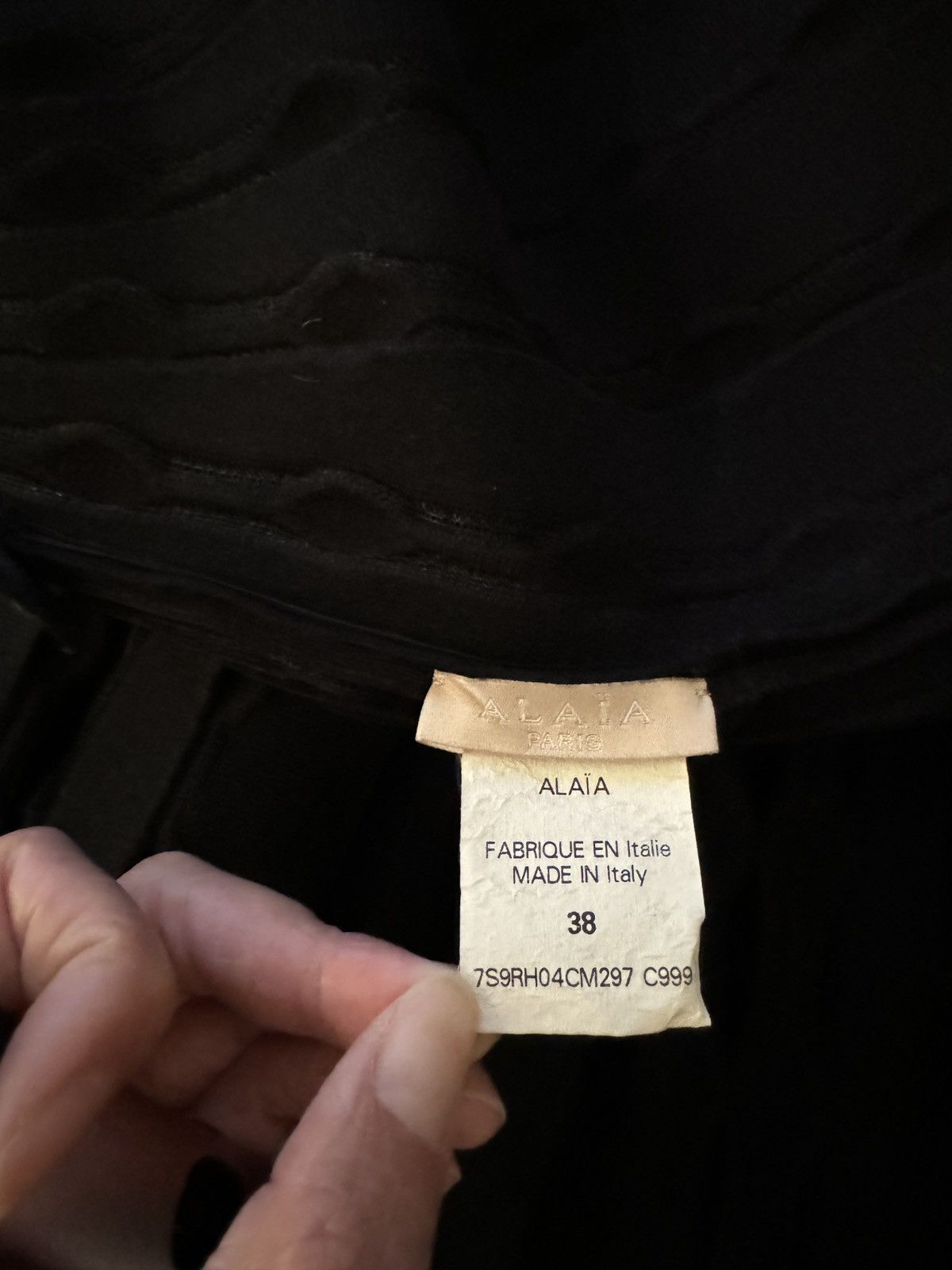 Alaia Alaïa Classic Black A-Line Dress Size S / US 4 / IT 40 - 9 Thumbnail