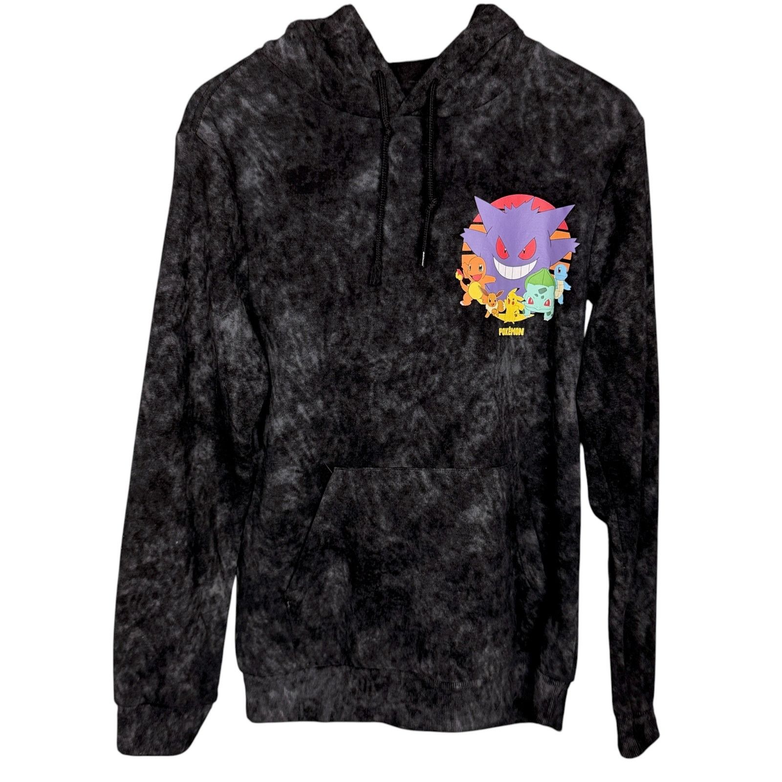 Pokemon Pokemon Gengar & Friends Black Acid Wash Graphic Hoodie Size US S / EU 44-46 / 1 - 3 Thumbnail