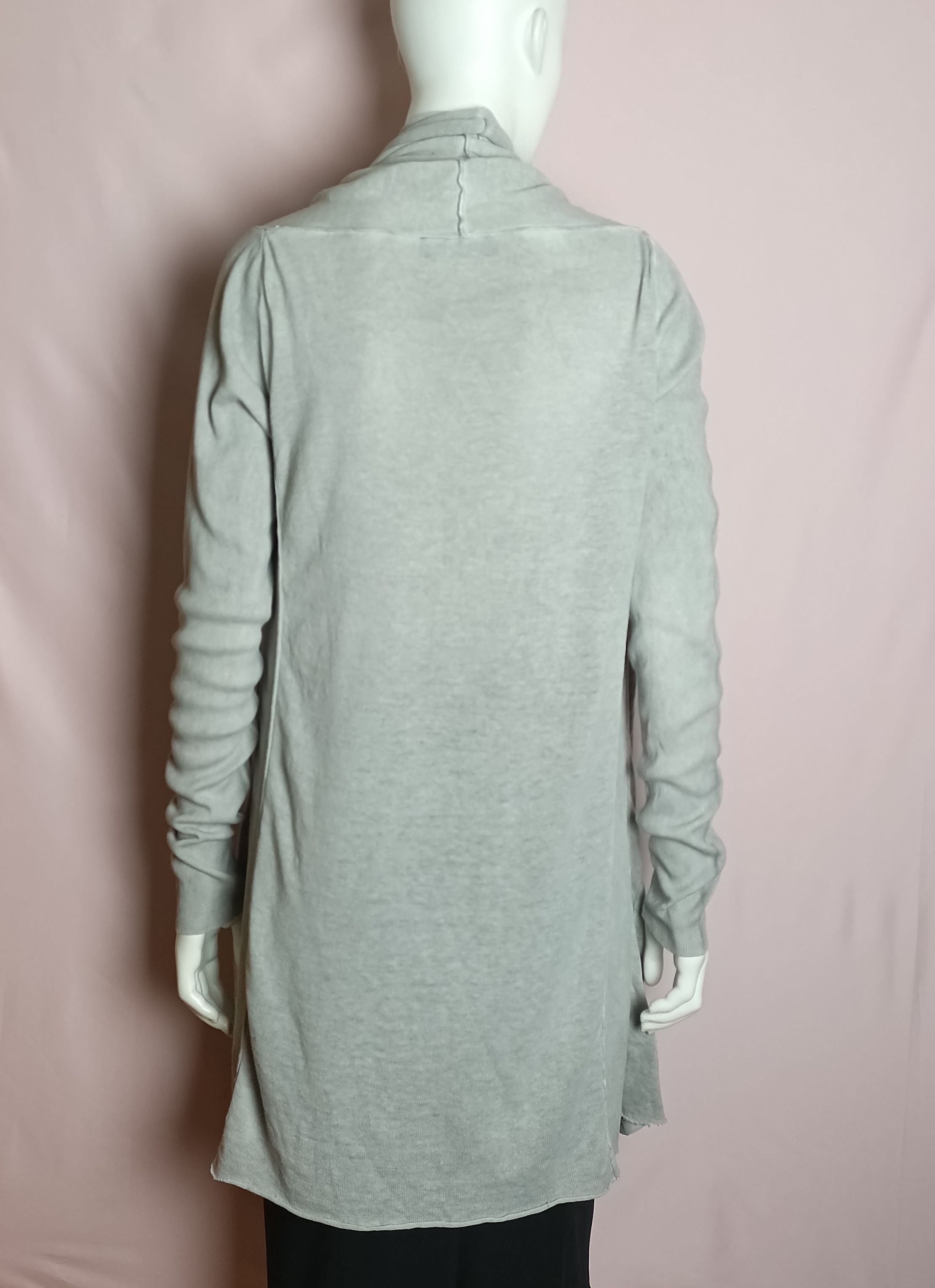 Rundholz RUNDHOLZ Black Label Gray Open Asymmetric Cardigan Size L / US 10 / IT 46 - 3 Thumbnail