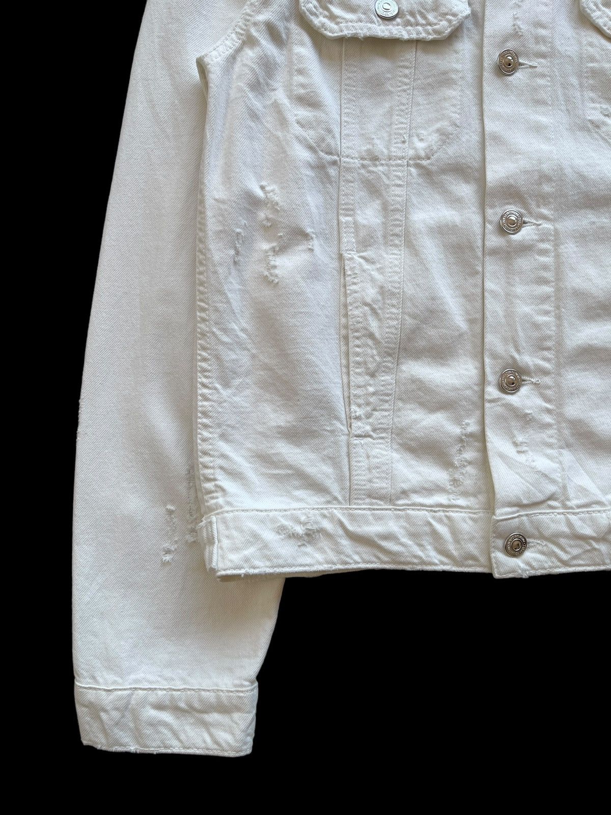 Zara Distressed Denim Trucker Jacket Size US S / EU 44-46 / 1 - 9 Thumbnail