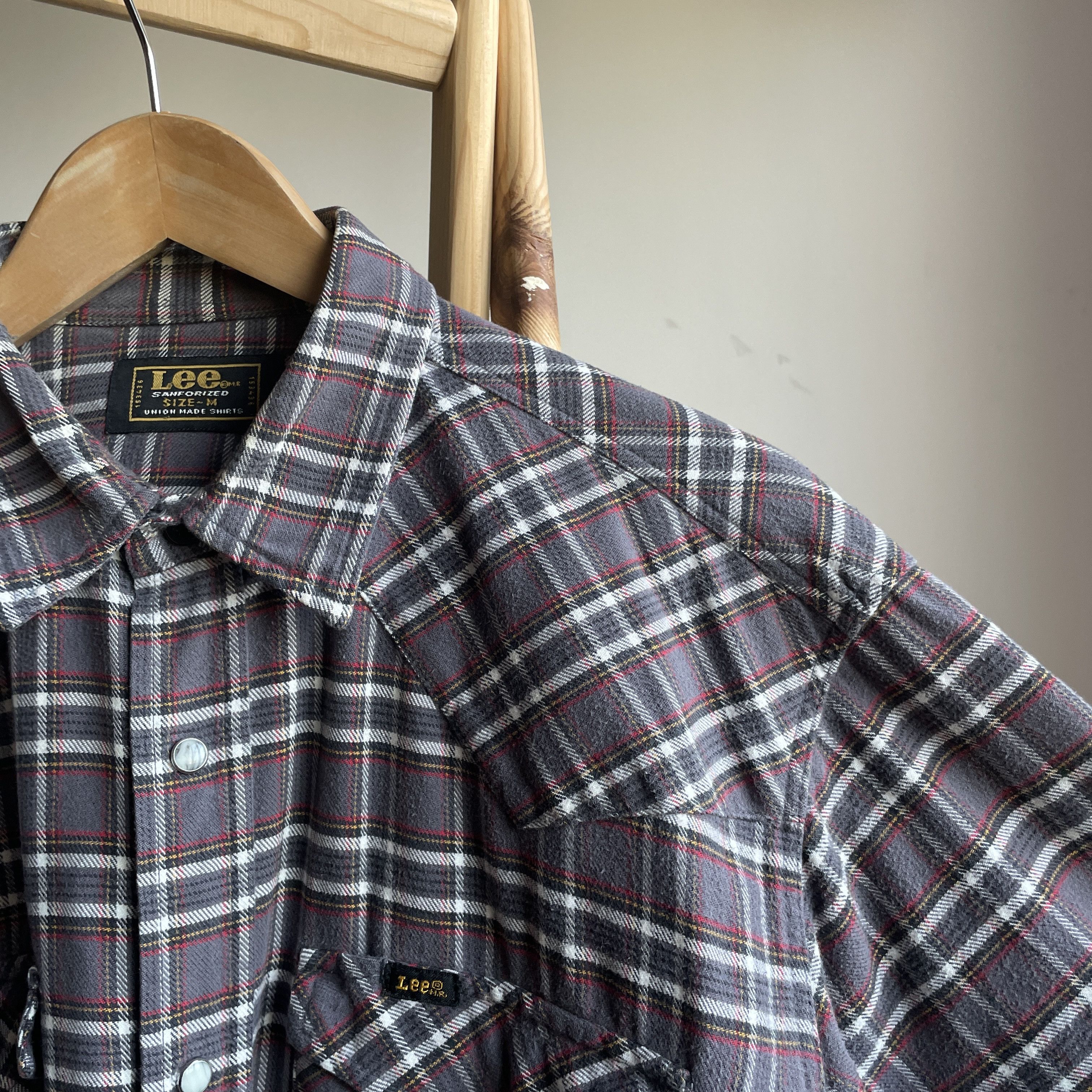 Lee Lee Vintage Checkered Western Heavy Flannel Shirt Size M Size US M / EU 48-50 / 2 - 4 Thumbnail