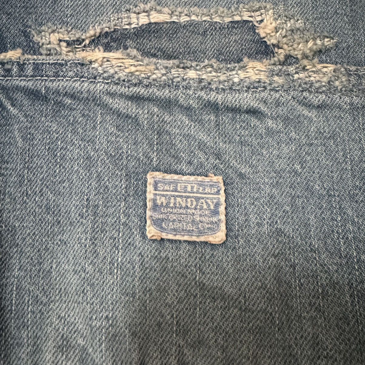 Kapital 14OZ DENIM W-KNEE EASY BAGGY PANTS (DIXIE LUMBER REMAKE) Size US 34 / EU 50 - 4 Thumbnail