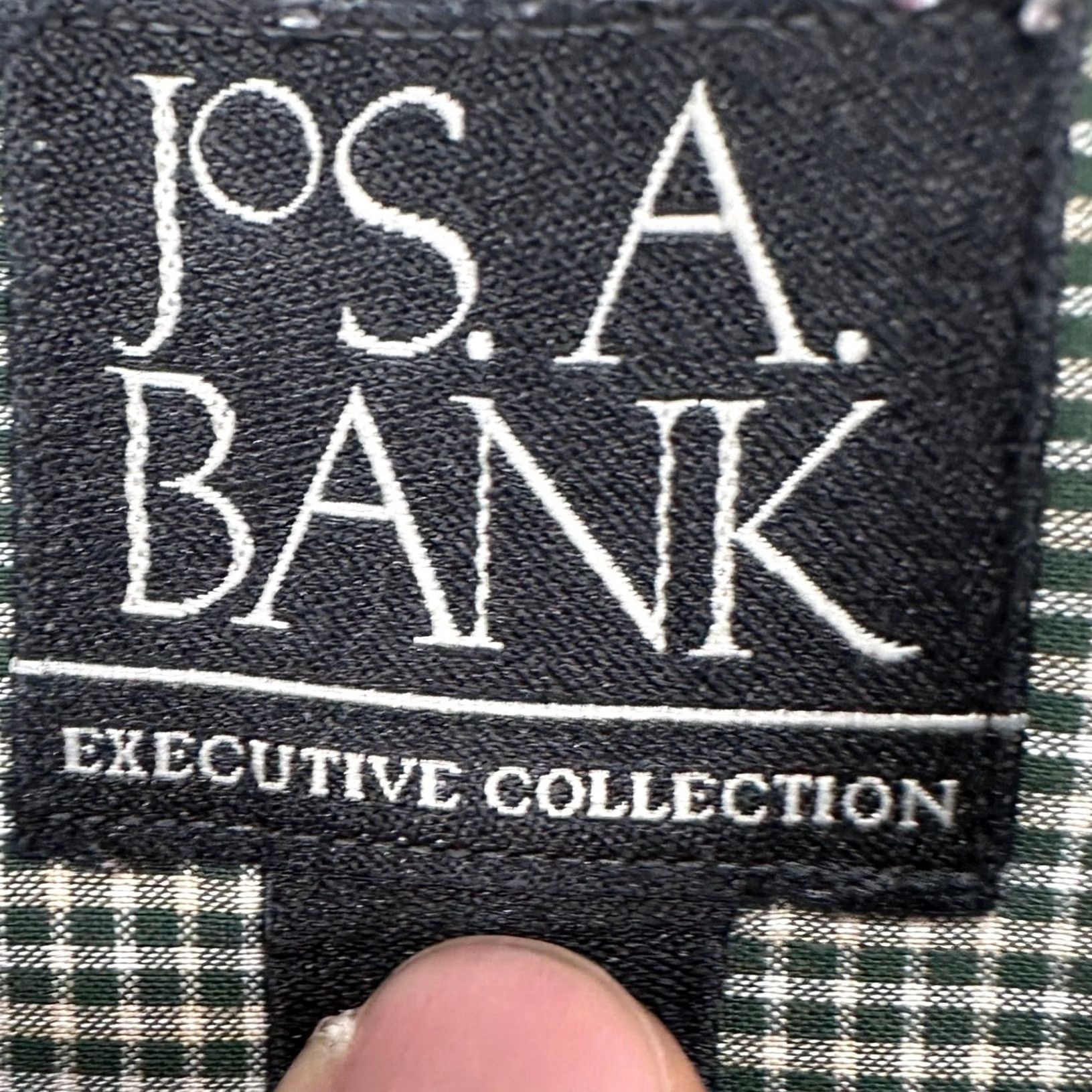 Jos. A. Bank Jos. A. Bank Mens Button Down Shirt XL Green Plaid Long Sleeve Pocket Casual Size US XL / EU 56 / 4 - 4 Thumbnail