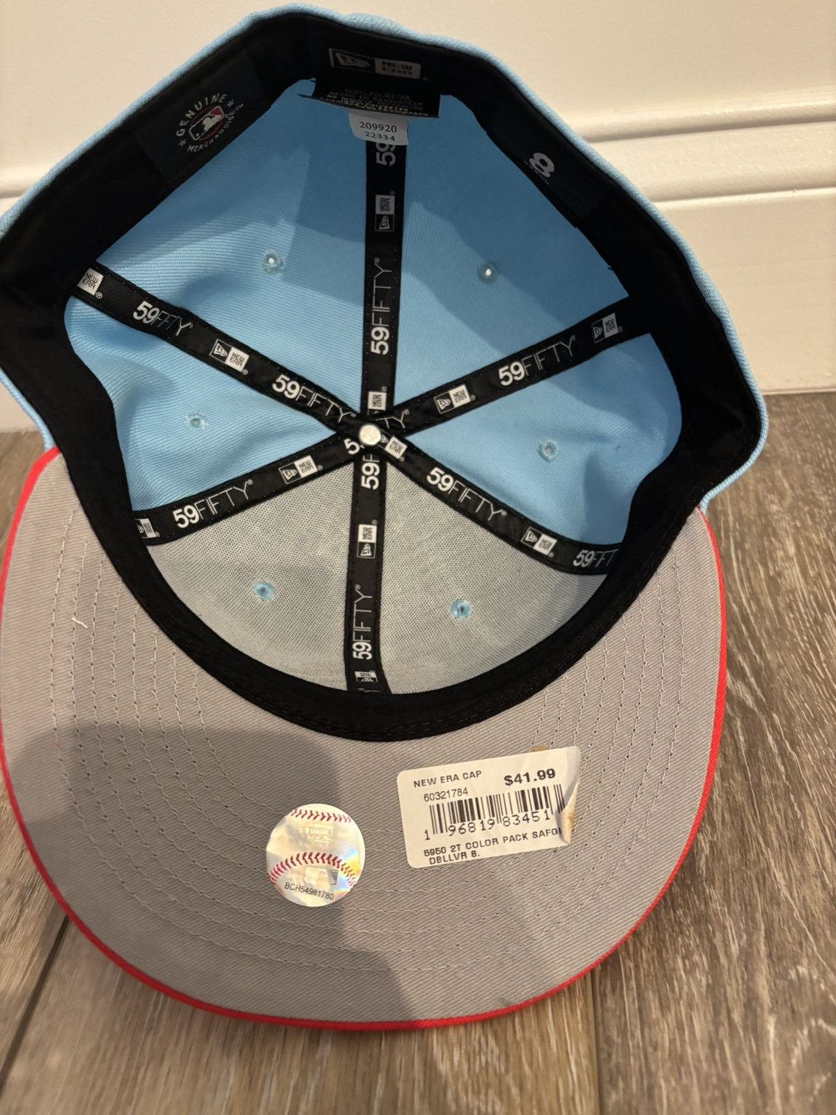 MLB × New Era San Francisco Giants Blue/Red New Era Fitted Hat Size 8 New Size ONE SIZE - 5 Thumbnail