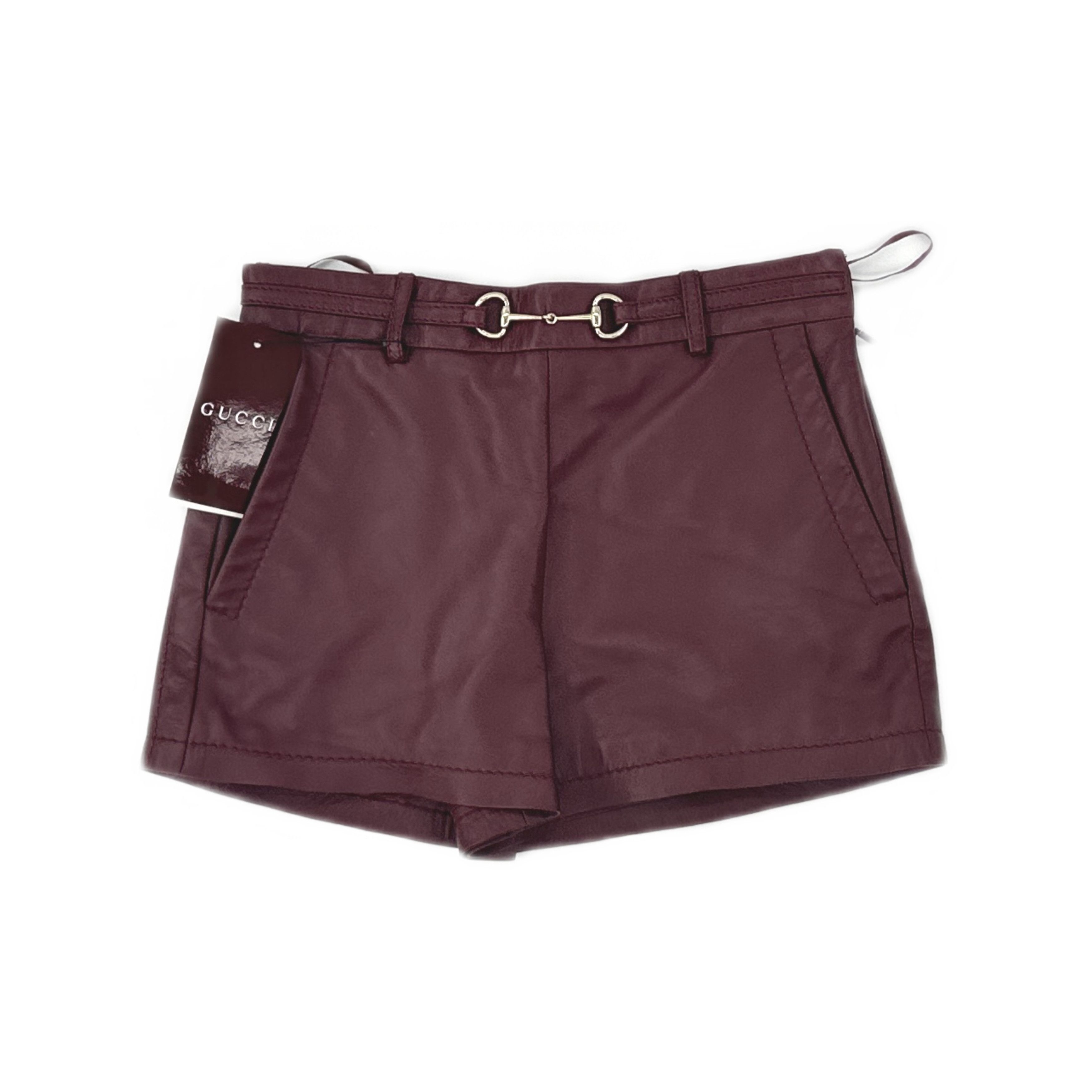Gucci Gucci Lambskin Horsebit Shorts Size 38 Size 26" / US 2 / IT 38 - 1 Thumbnail