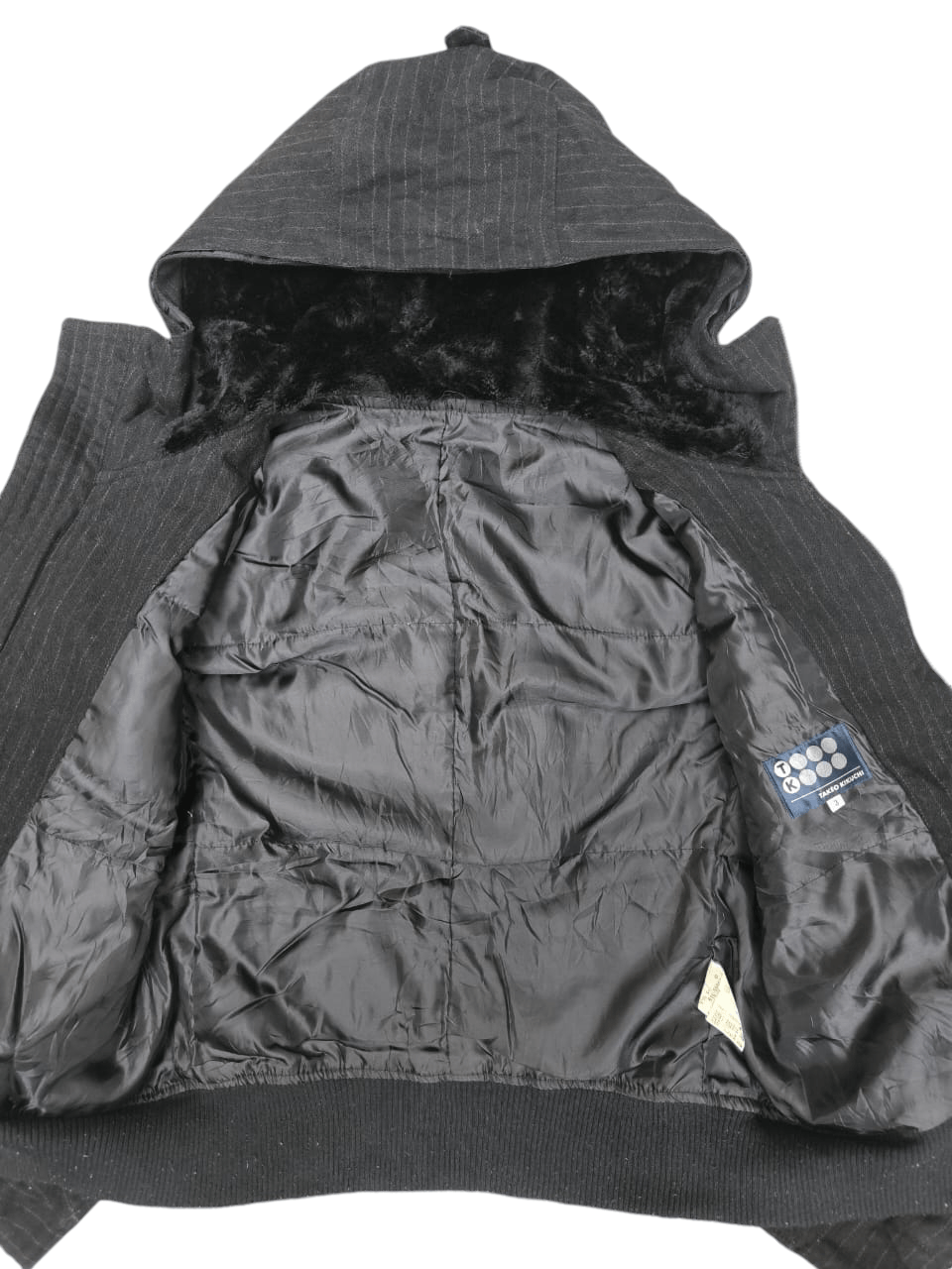 Takeo Kikuchi Striped Jacket Takeo Kikuchi Hoodie lining Raccoon fur Size M / US 6-8 / IT 42-44 - 5 Thumbnail