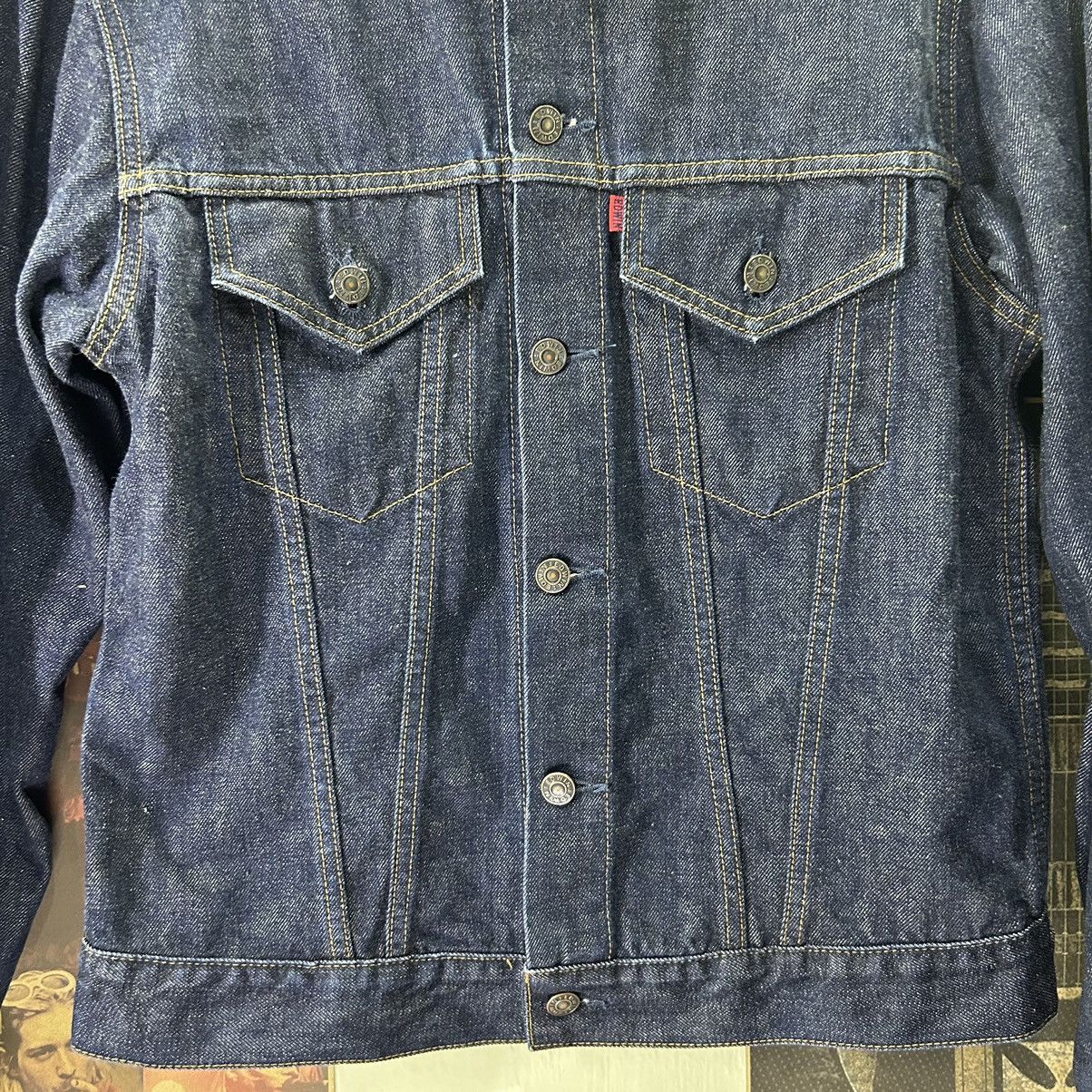 Edwin Vintage Edwin Trucker Denim Blue Distressed Denim Jacket Size US M / EU 48-50 / 2 - 3 Thumbnail