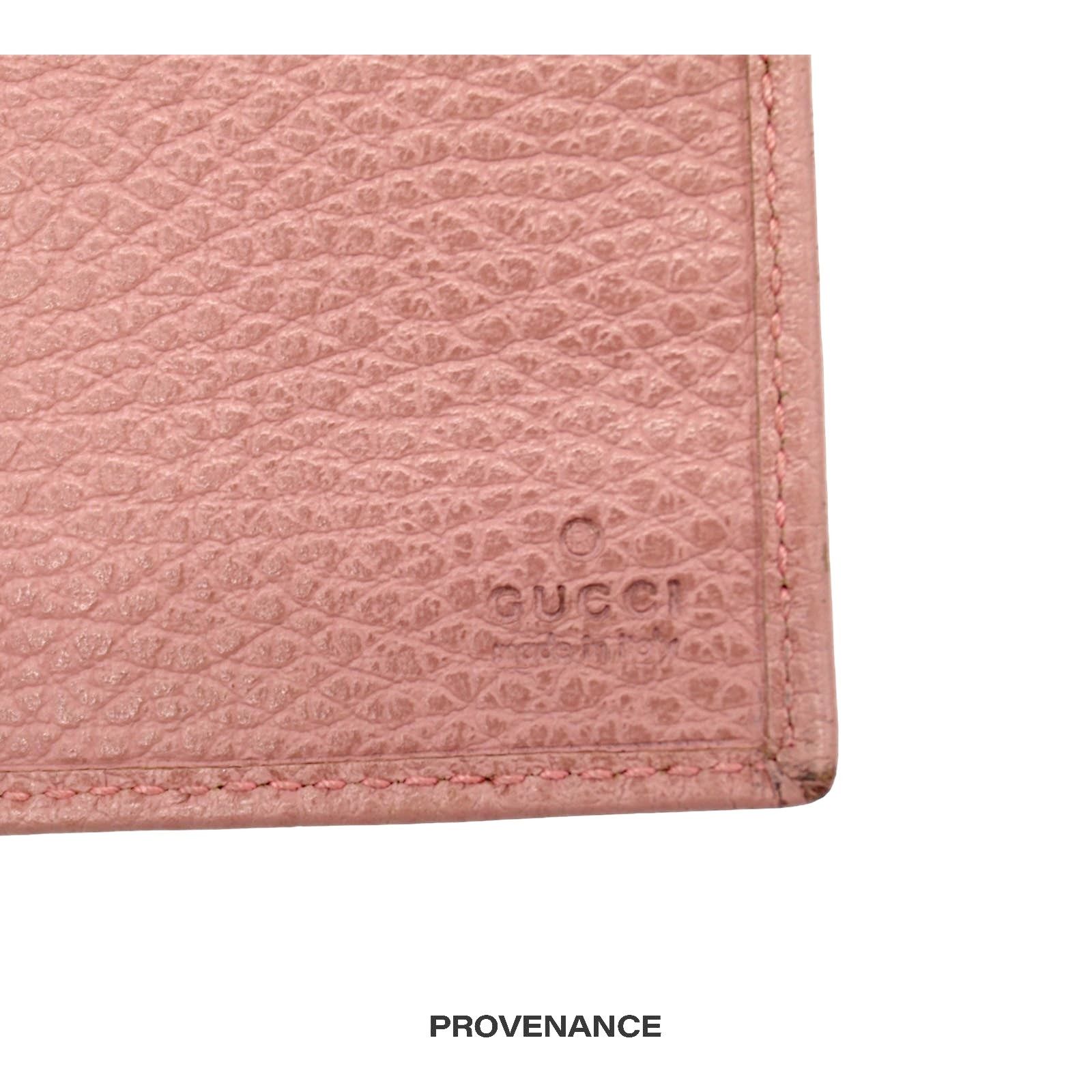 Gucci 🔴 Gucci "Made in Italy" Long Wallet - Powder Pink Leather Size ONE SIZE - 10 Thumbnail