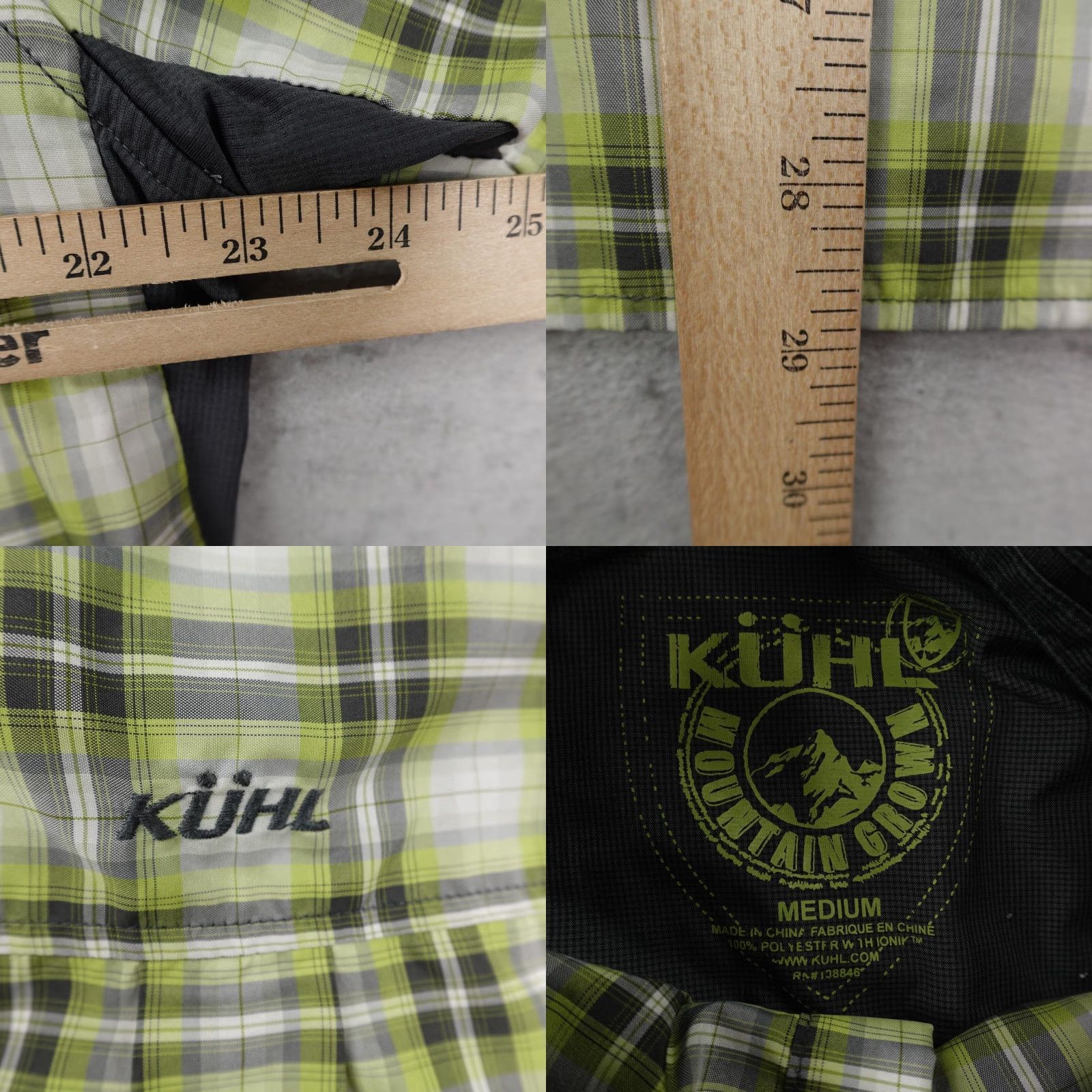 Vintage Kuhl Shirt Mens Medium Green Plaid Pearl Snap Hiking Trail Outdoors Western Shirt Mens Medium Green Plaid Pearl Snap Hiking Trail Outdoors Western Size US M / EU 48-50 / 2 - 8 Thumbnail