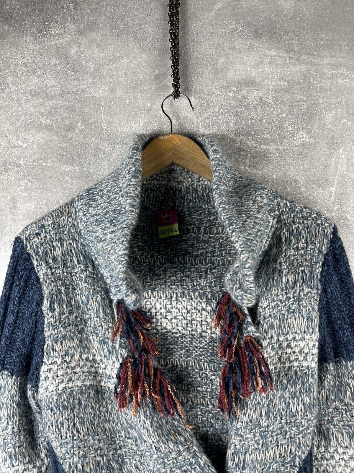 Other Save the Queen Knitted Y2K Cardigan Mohair / Wool Multicolor Size M / US 6-8 / IT 42-44 - 6 Thumbnail