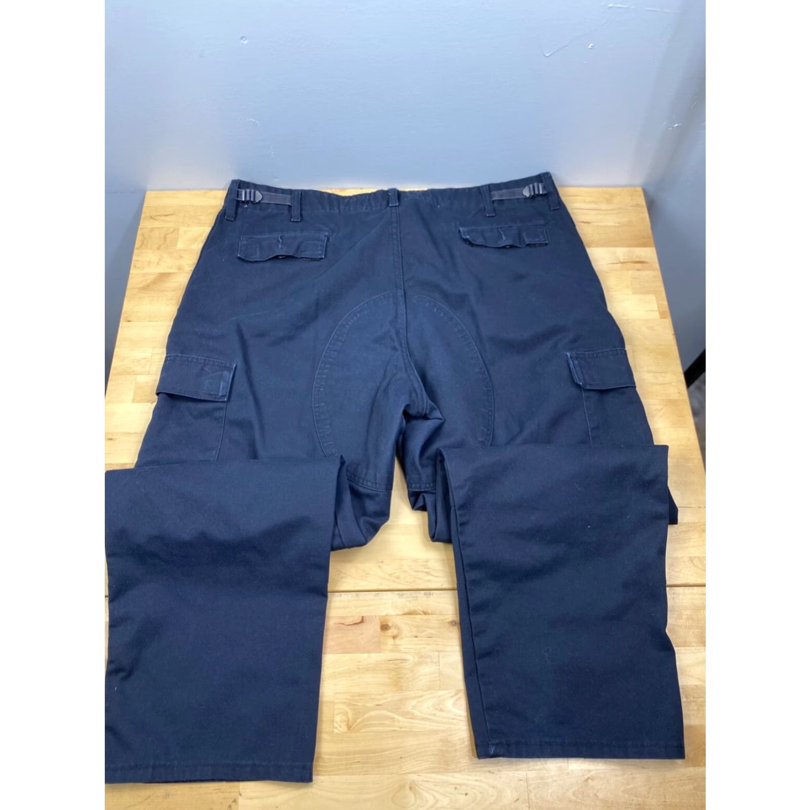 Vintage VF Imagewear Blue Cargo Pants Work Trouser EMS XL Size US 36 / EU 52 - 4 Thumbnail