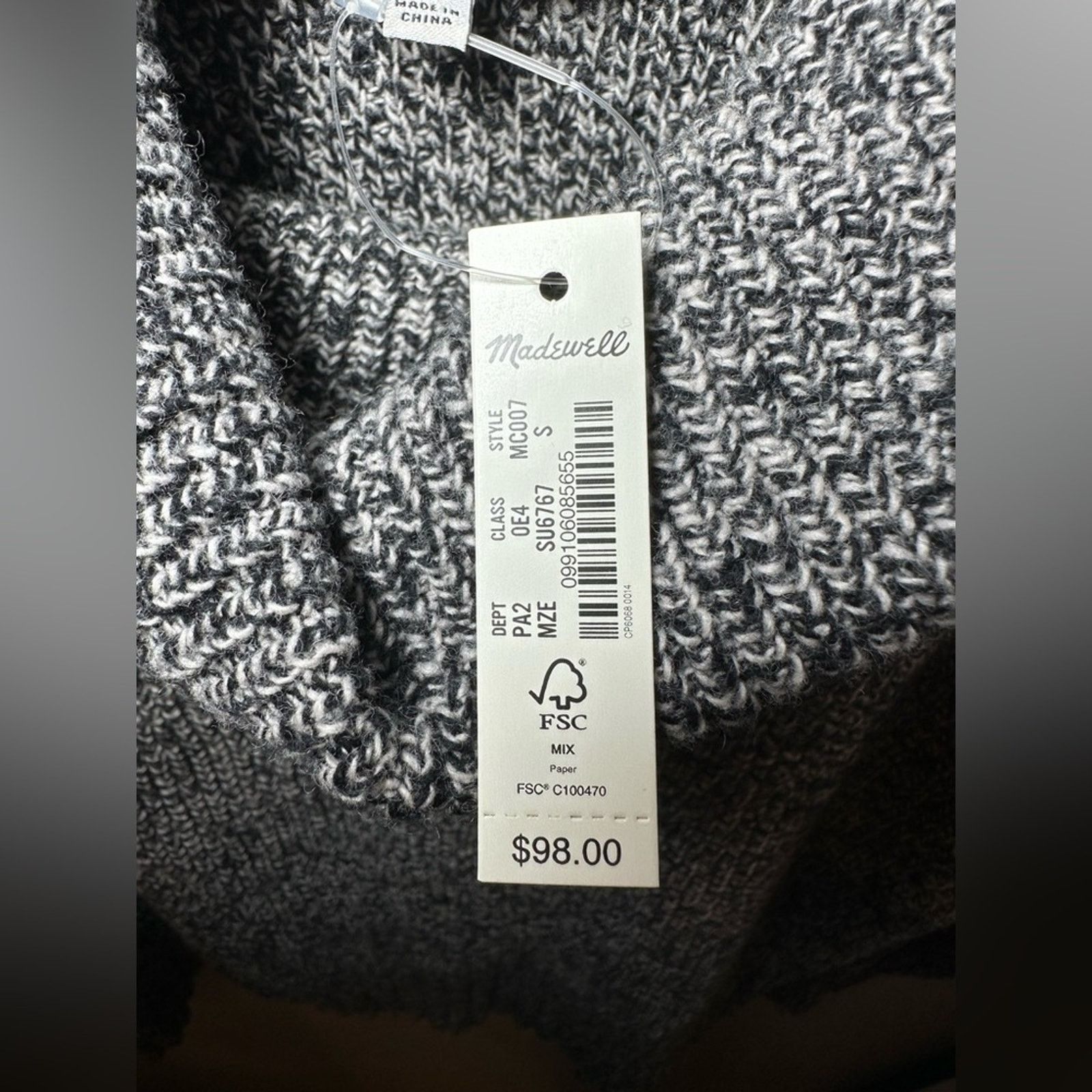 Madewell Madewell Province Crossback Turtleneck Wool Blend Sweater Size S / US 4 / IT 40 - 4 Thumbnail