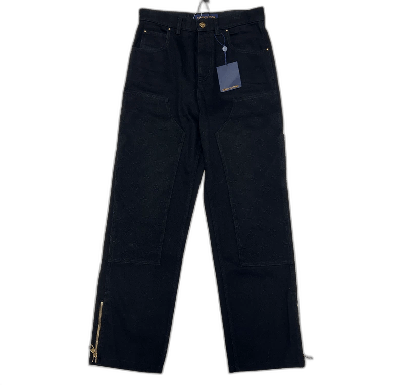 Louis Vuitton LV Louis Vuitton Black Zippered Pants Size 29 Size 29" - 1 Thumbnail