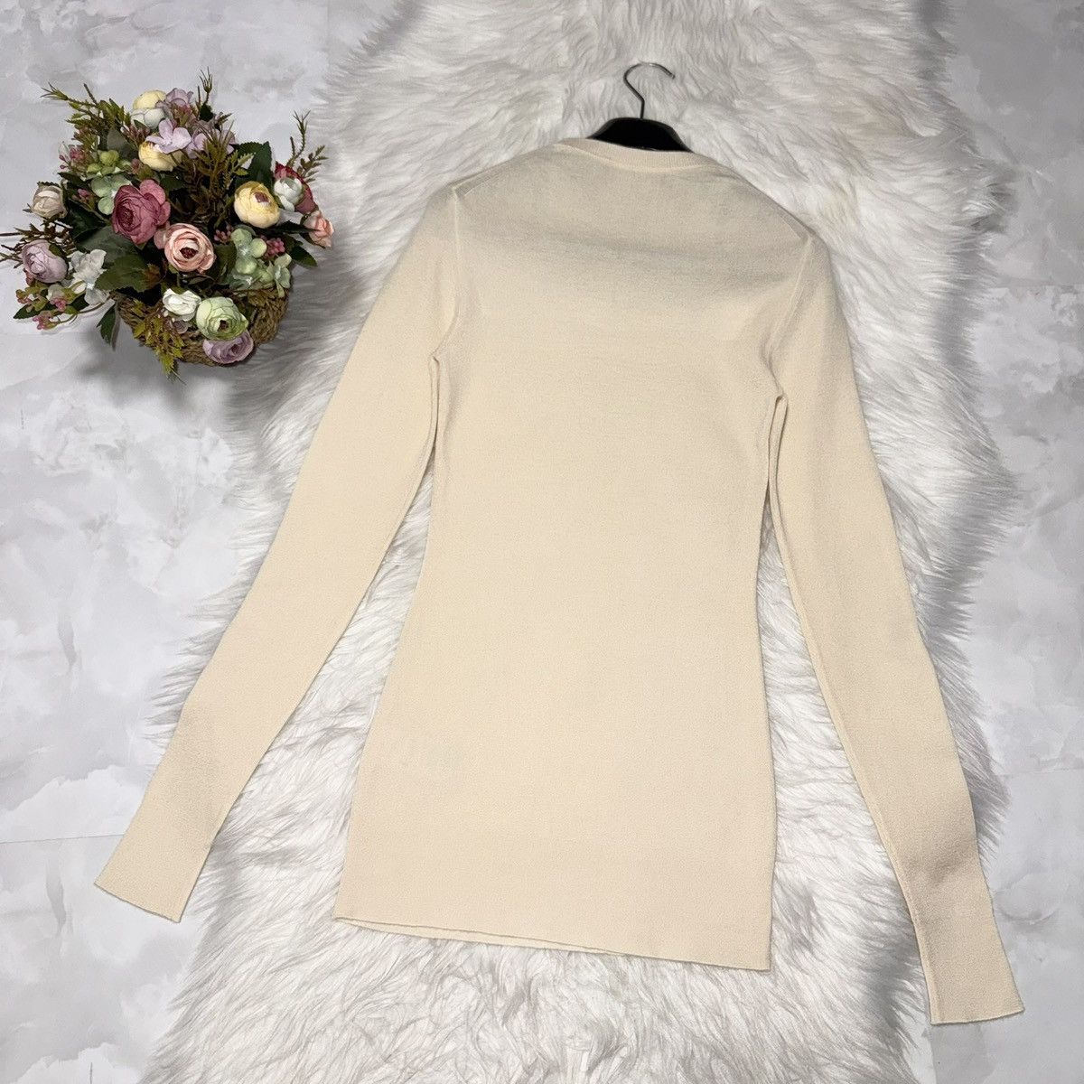 Dolce & Gabbana Authentic Dolce & Gabbana Decorated Knit Sweater 38 Ivory Size XS / US 0-2 / IT 36-38 - 10 Thumbnail