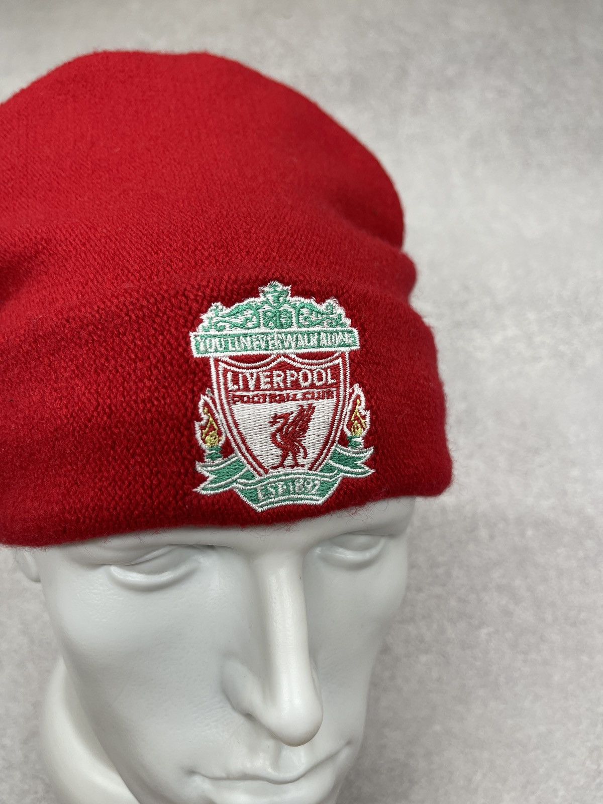 Adidas Vintage Adidas Liverpool FC Beanie Hat Red Size ONE SIZE - 6 Thumbnail