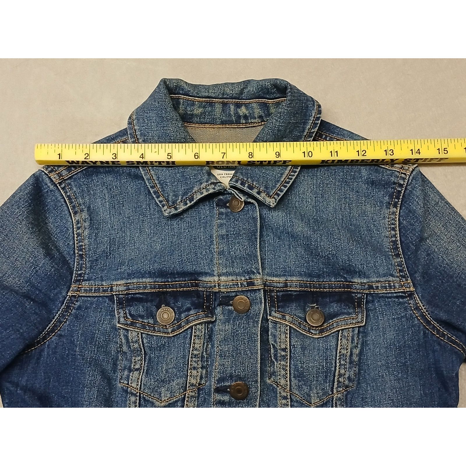 Old Navy Old Navy (XSmall) Long Sleeve Blue Denim Jean Jacket Size XS / US 0-2 / IT 36-38 - 3 Thumbnail