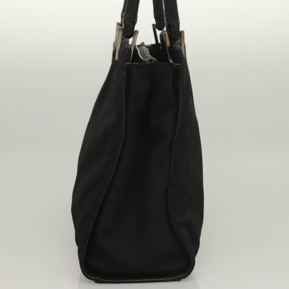 Gucci GUCCI Bamboo Hand Bag Nylon Black Silver 002 002 Size ONE SIZE - 4 Thumbnail