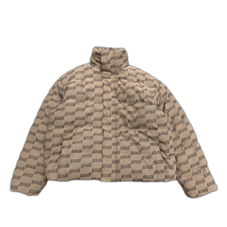 Balenciaga All Over Print Down Jacket-2505