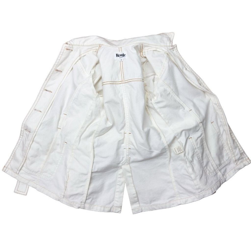 Rouje ROUJE Claude Safari Jacket White Belt Western French sz 34 Size XXS / US 00 / IT 34 - 8 Thumbnail