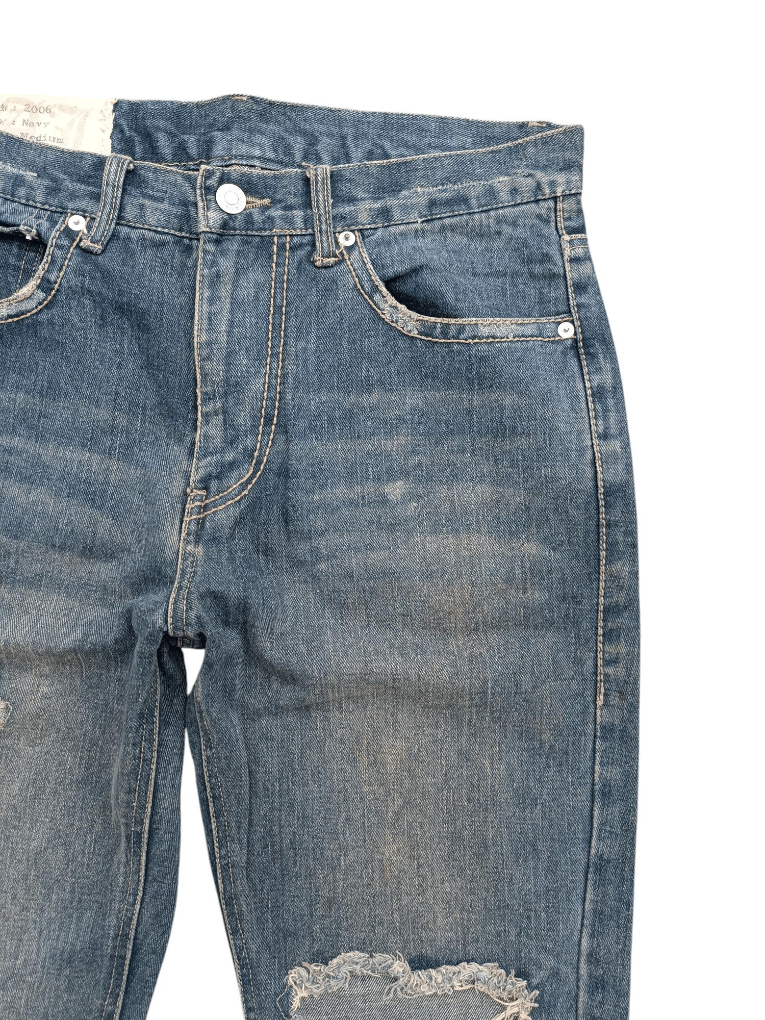 Japanese Brand Flare Distressed Jeans Antful Nylaus Embroidery Jeans Size US 32 / EU 48 - 14 Thumbnail
