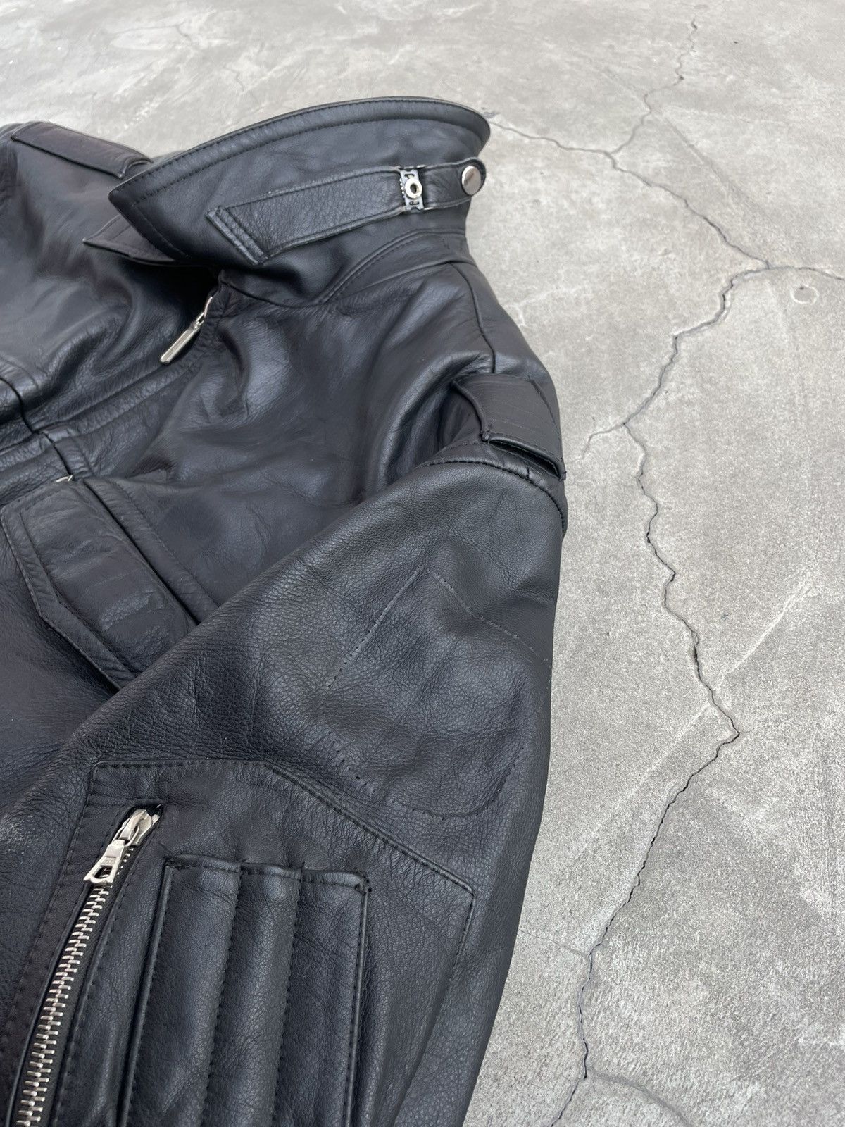 Vintage 1994 German Police Officer’s Jacket; Tanned Lambskin; Riri Size US XXL / EU 58 / 5 - 4 Thumbnail