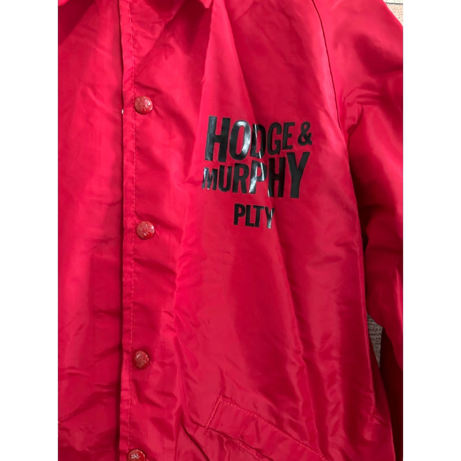 Vintage VINTAGE King Louie Pro Fit Manchester Jacket Mens Small Red Nylon Snap Collar 80s 70s Winter Spring Fall Size US S / EU 44-46 / 1 - 2 Thumbnail