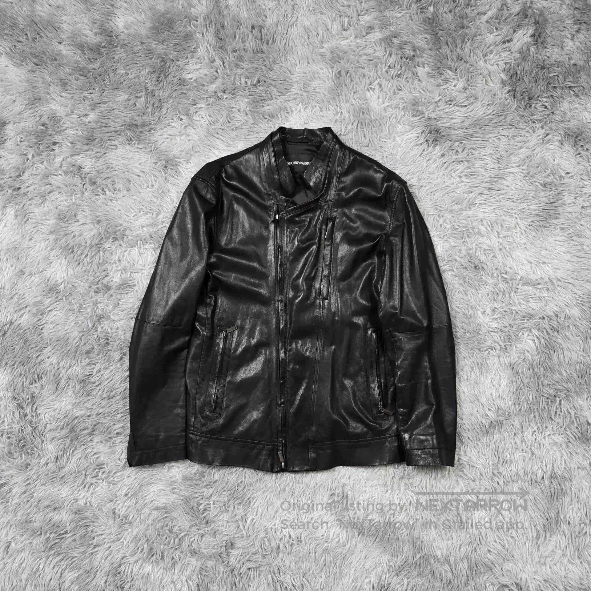 Emporio Armani empodio armani leather jacket for sale. Size US M / EU 48-50 / 2 - 1 Thumbnail