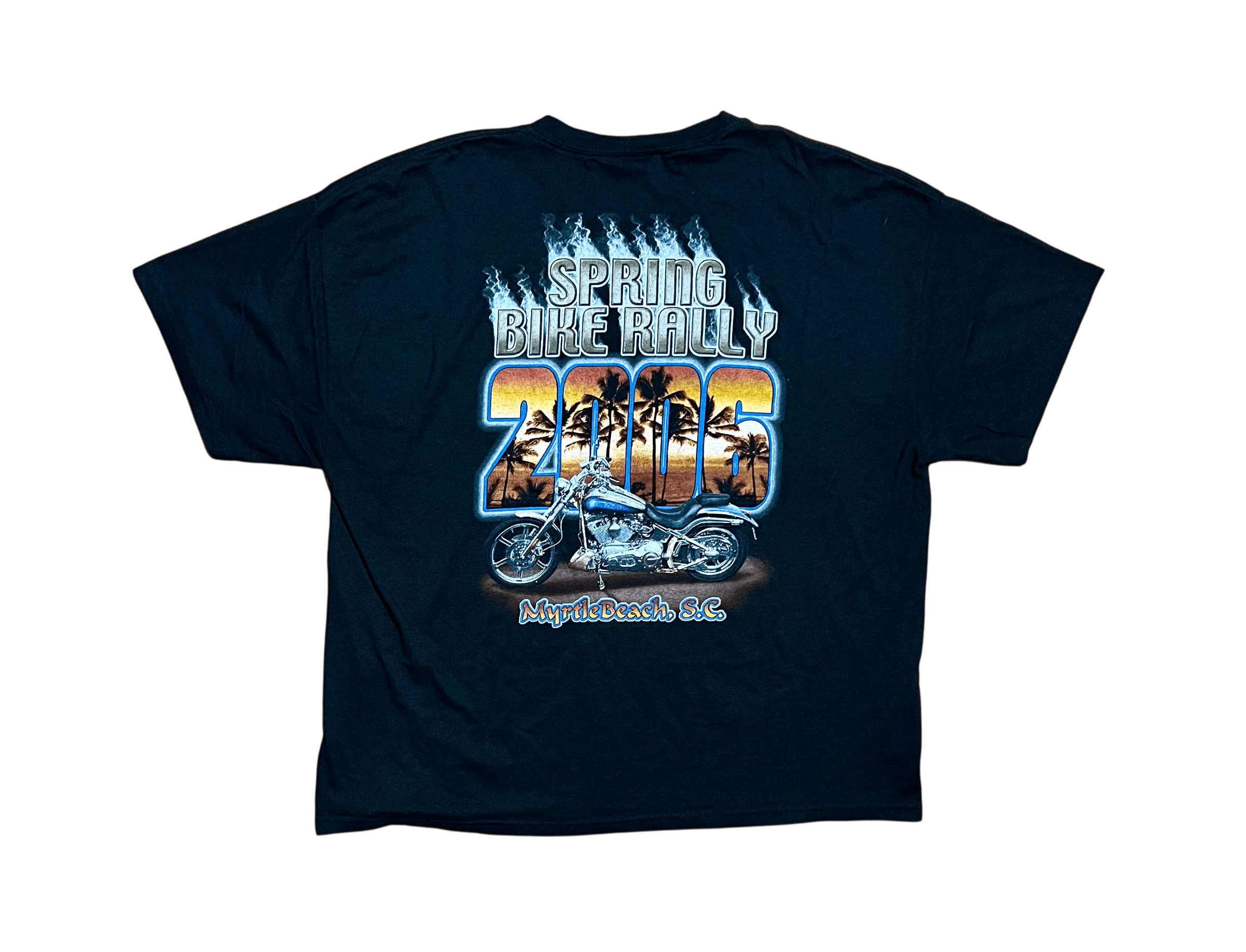 Hanes Spring Bike Rally 2006 Mrytle Beach Vintage Graphic T-Shirt Size US XXL / EU 58 / 5 - 1 Thumbnail