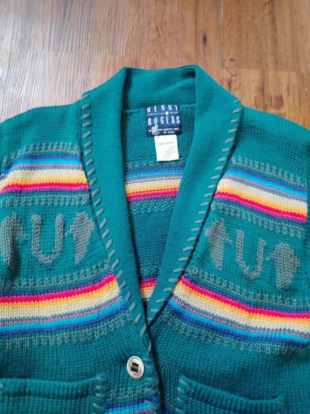 Other Vintage Millers Harness West Kenny Rogers Cardigan Sweater Size M / US 6-8 / IT 42-44 - 1 Thumbnail