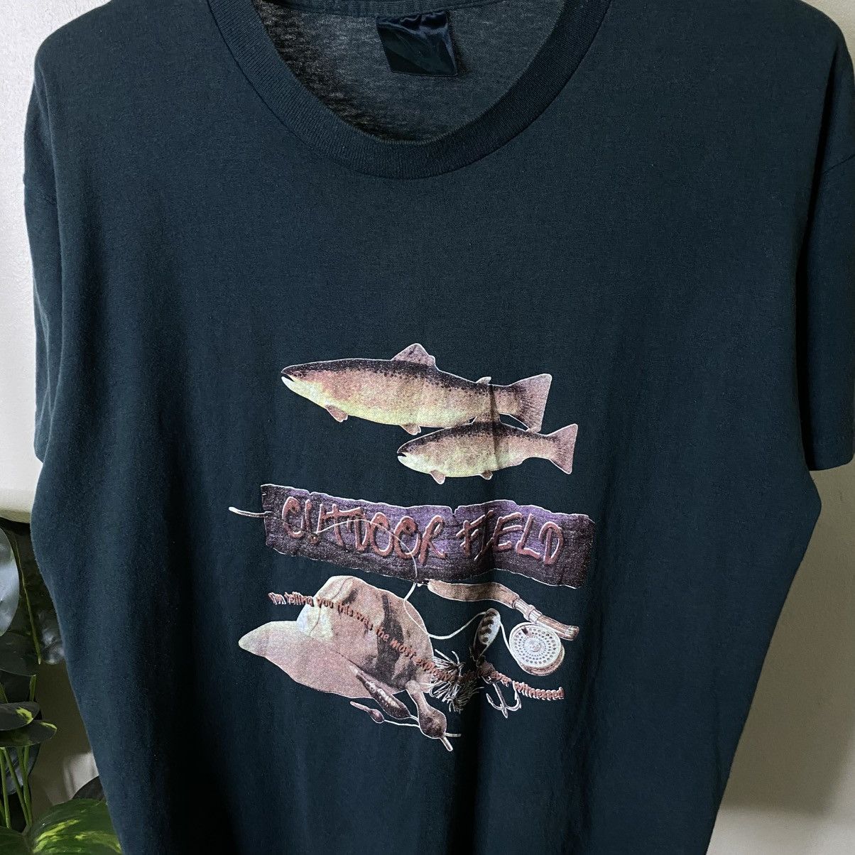 Vintage Vintage 1980s Outdoor Field T Shirt Size US XL / EU 56 / 4 - 2 Thumbnail