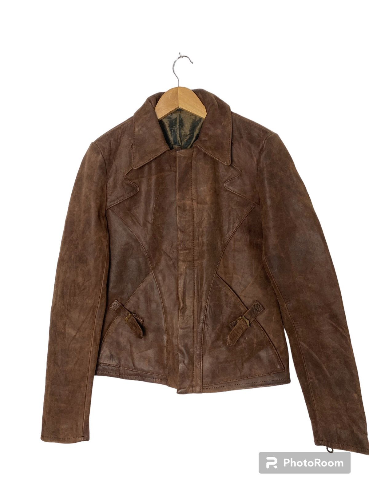 Pledge Pledge Leather Jacker Riri Zipper Grailed