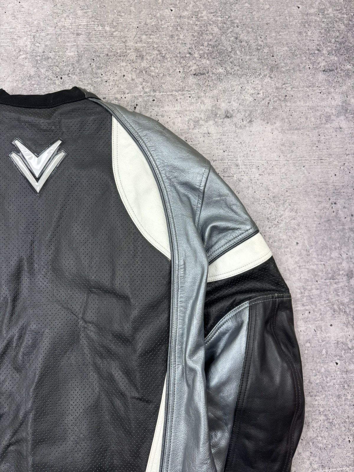 Vintage Vintage Frank Thomas Genuine Leather Racing Moto Jacket XL Size US XL / EU 56 / 4 - 22 Thumbnail