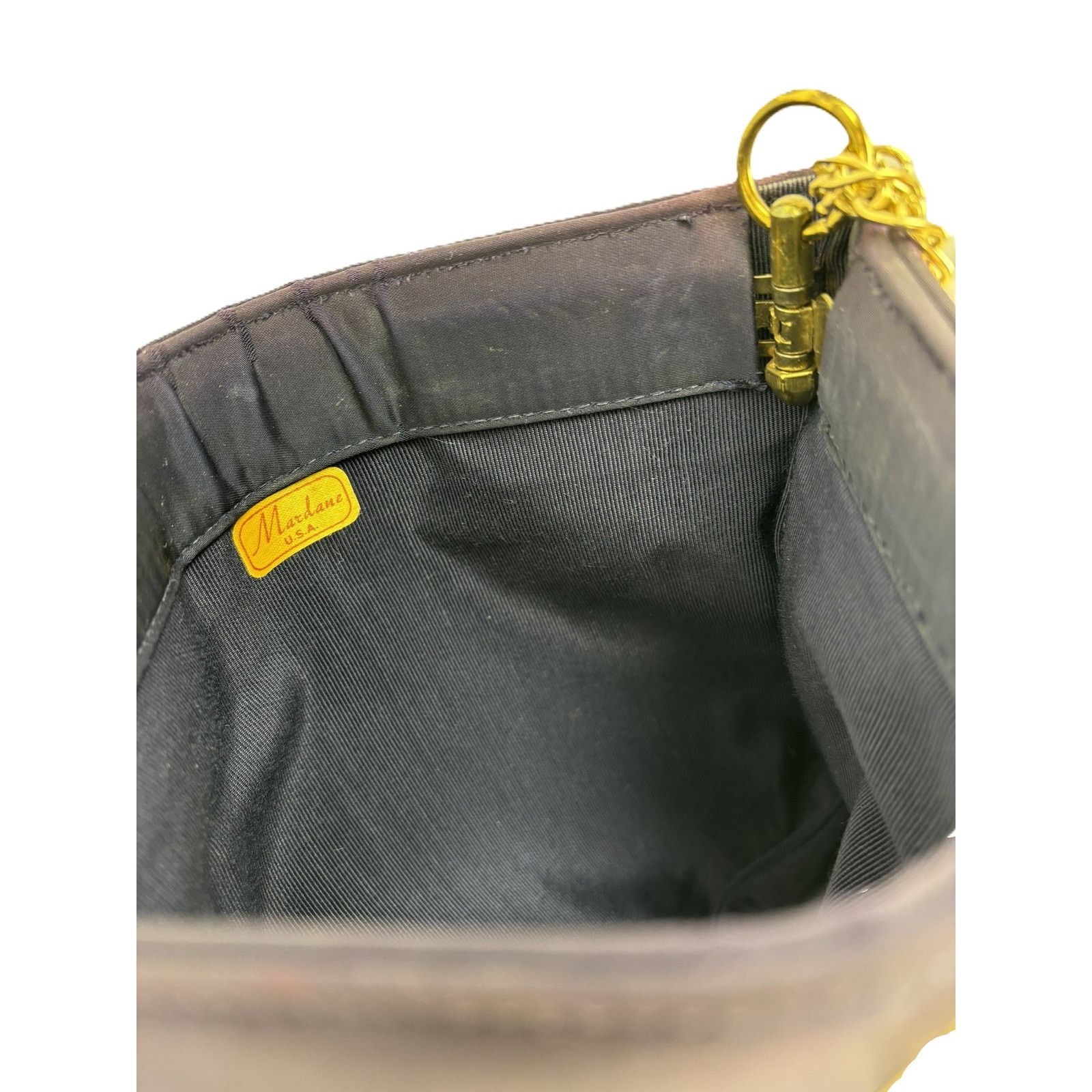 Other Vintage MidCentury Mardane Handbag Royal Blue Gold Cougar Size ONE SIZE - 7 Thumbnail