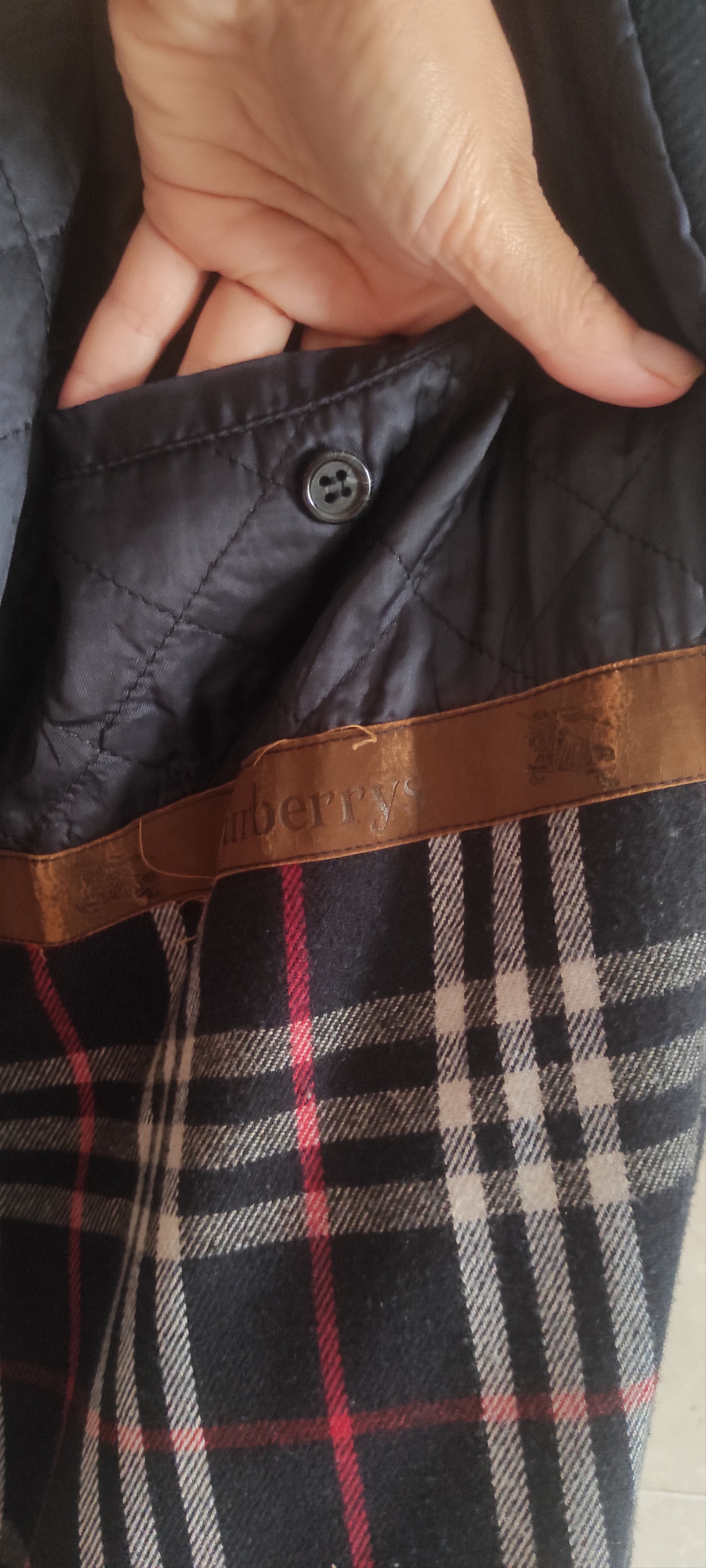 Burberry Vintage Burberrys Wool 90s Duffle Coat Blue Nova Check Size US XL / EU 56 / 4 - 9 Thumbnail