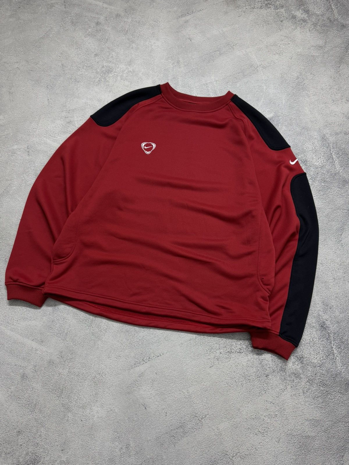 Nike Vintage Y2k Nike Mini Swoosh Sweatshirt 90’s Size US XL / EU 56 / 4 - 3 Thumbnail