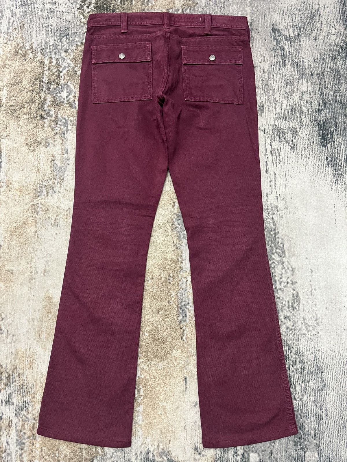 Japanese Brand × Vintage Vintage Spellbound Red Velvet Six Pocket BushPant Bootcut Size US 30 / EU 46 - 6 Thumbnail