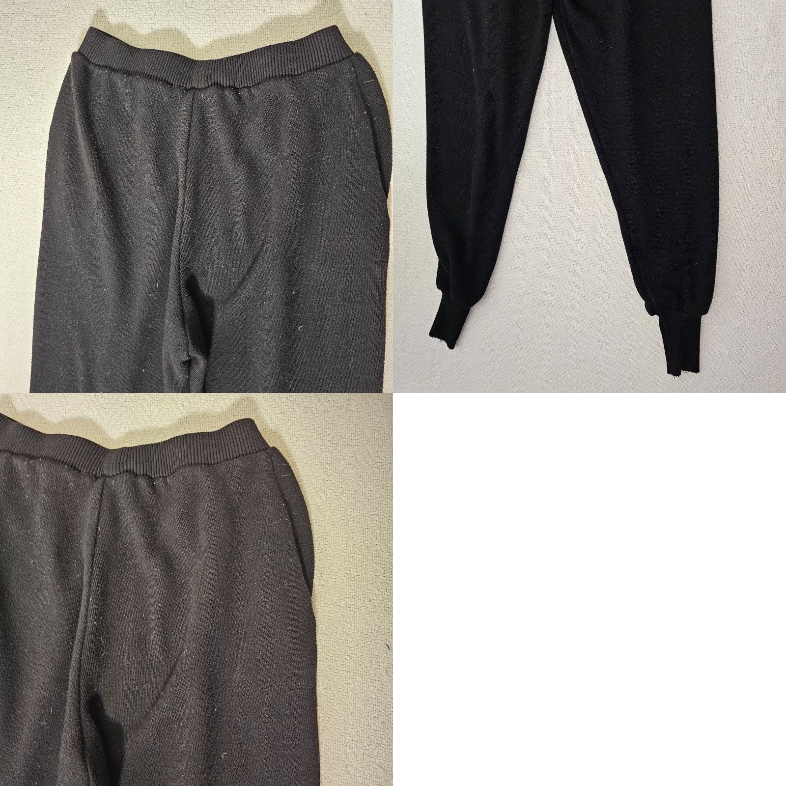 Zara Zara Women's Knit Black Elastic Joggers Tracksuit Size Small Pants Jogger Tapered Regular with Pockets Elastic Waist Size 28" / US 6 / IT 42 - 8 Thumbnail
