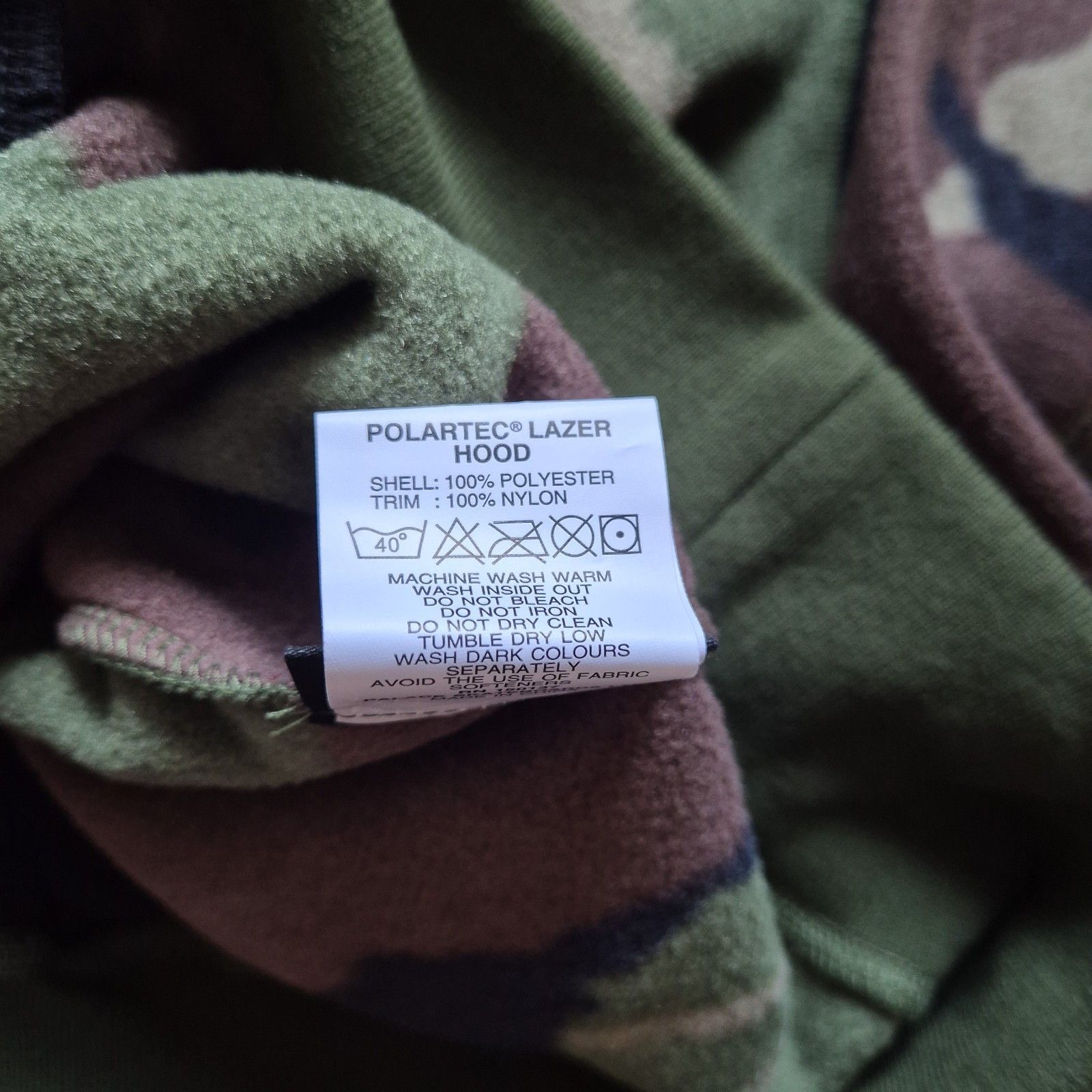 Palace Palace Polartec Lazer Hood Woodland DPM XL Brand New FW23 Size US XL / EU 56 / 4 - 7 Thumbnail