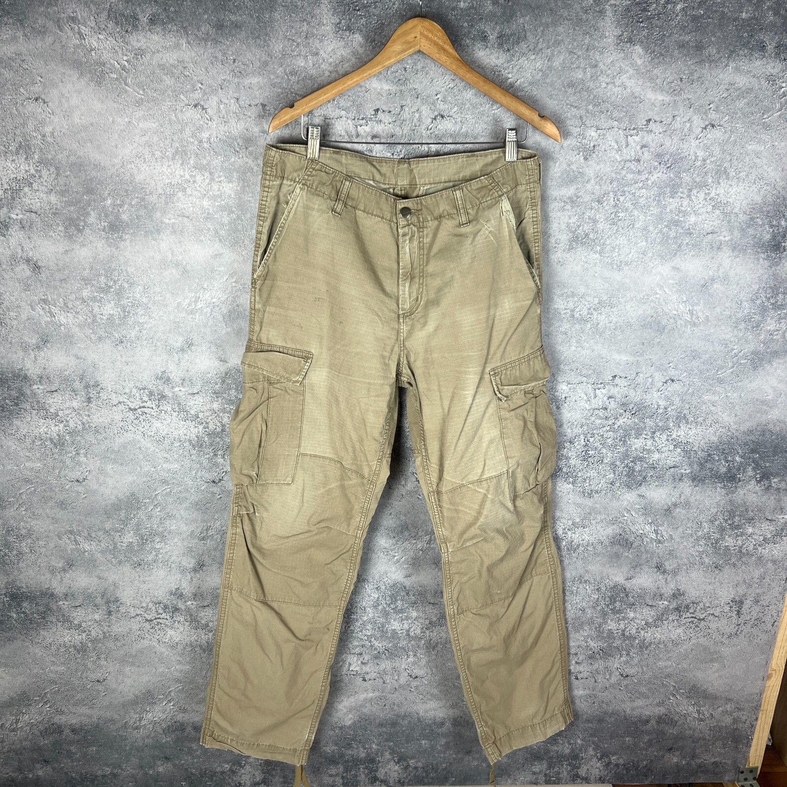 Carhartt Carhartt Cargo Pants Men's Size 34 Beige ` Size US 34 / EU 50 - 2 Thumbnail