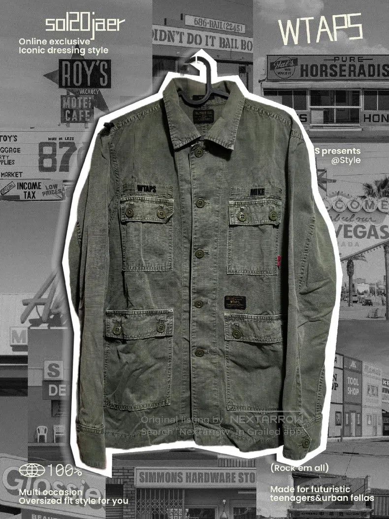 Wtaps Wtaps Wash and wax four bag shirts Size US M / EU 48-50 / 2 - 2 Thumbnail
