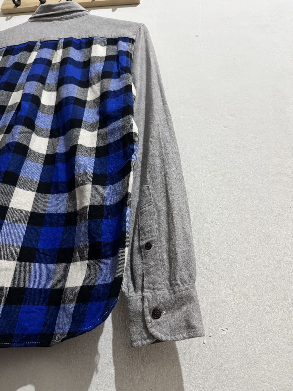 Comme des Garcons CdGH AD2013 "HL-B309" Hybrid Plaid Flannel Button Up Shirt Size US S / EU 44-46 / 1 - 5 Thumbnail