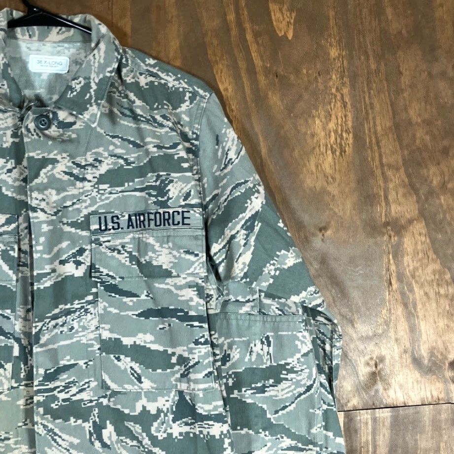 Vintage VINTAGE Air Force Airman Battle Mens Coat Green OCP Camouflage Uniform 38 XLong Mens Size US XXS / EU 40 - 5 Thumbnail