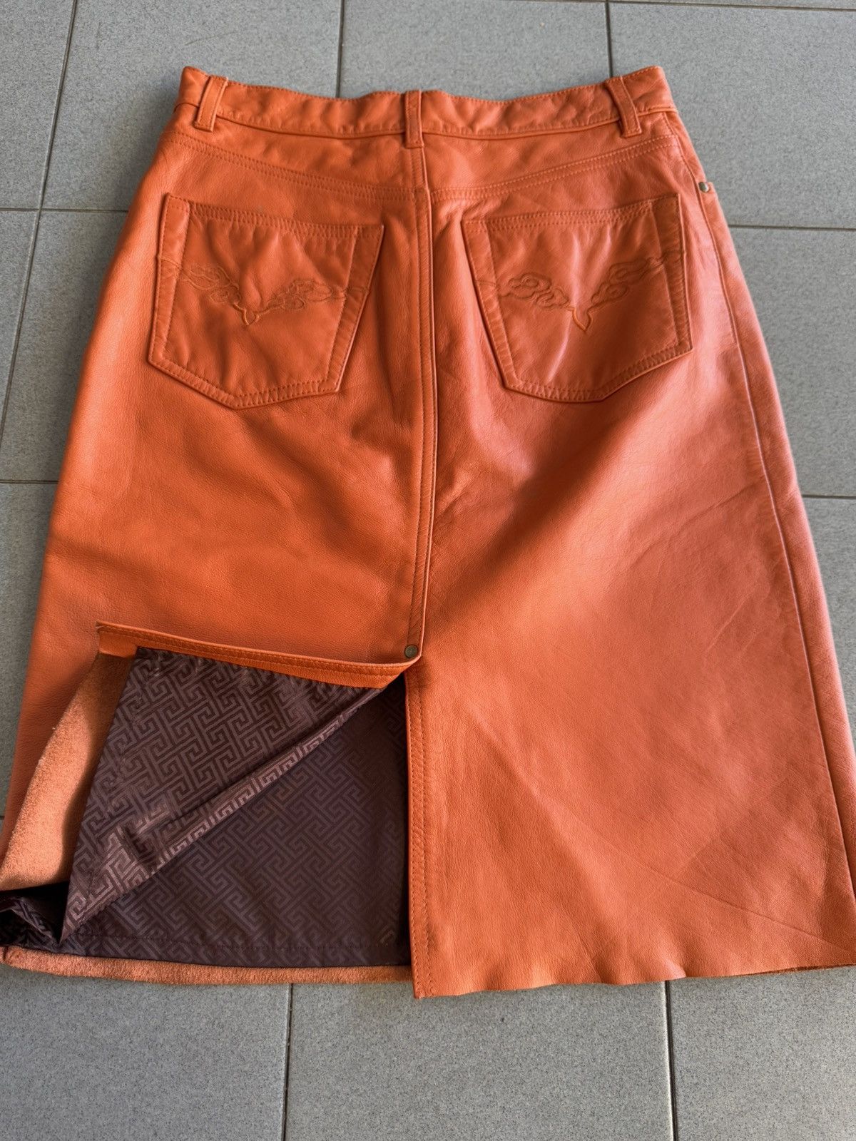 Vivienne Tam Vivienne Tam Leather Cowhide Skirt Size 26" / US 2 / IT 38 - 10 Thumbnail