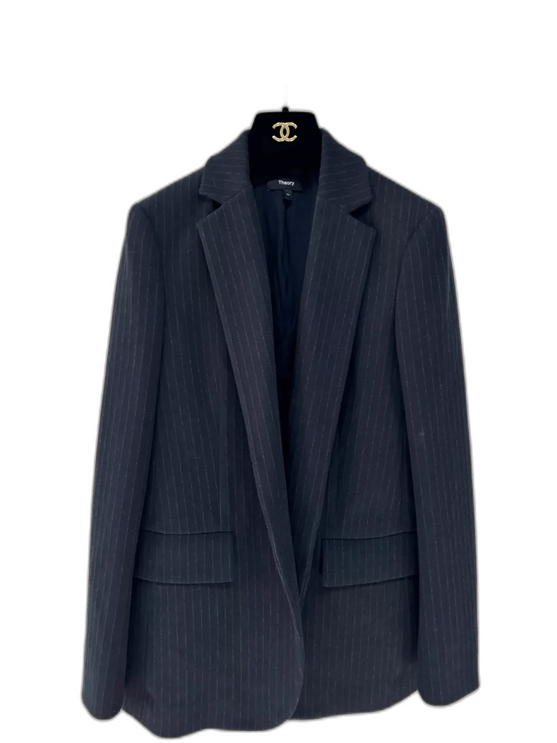 Theory Theory Spring Summer Striped Blazer Size S / US 4 / IT 40 - 1 Thumbnail